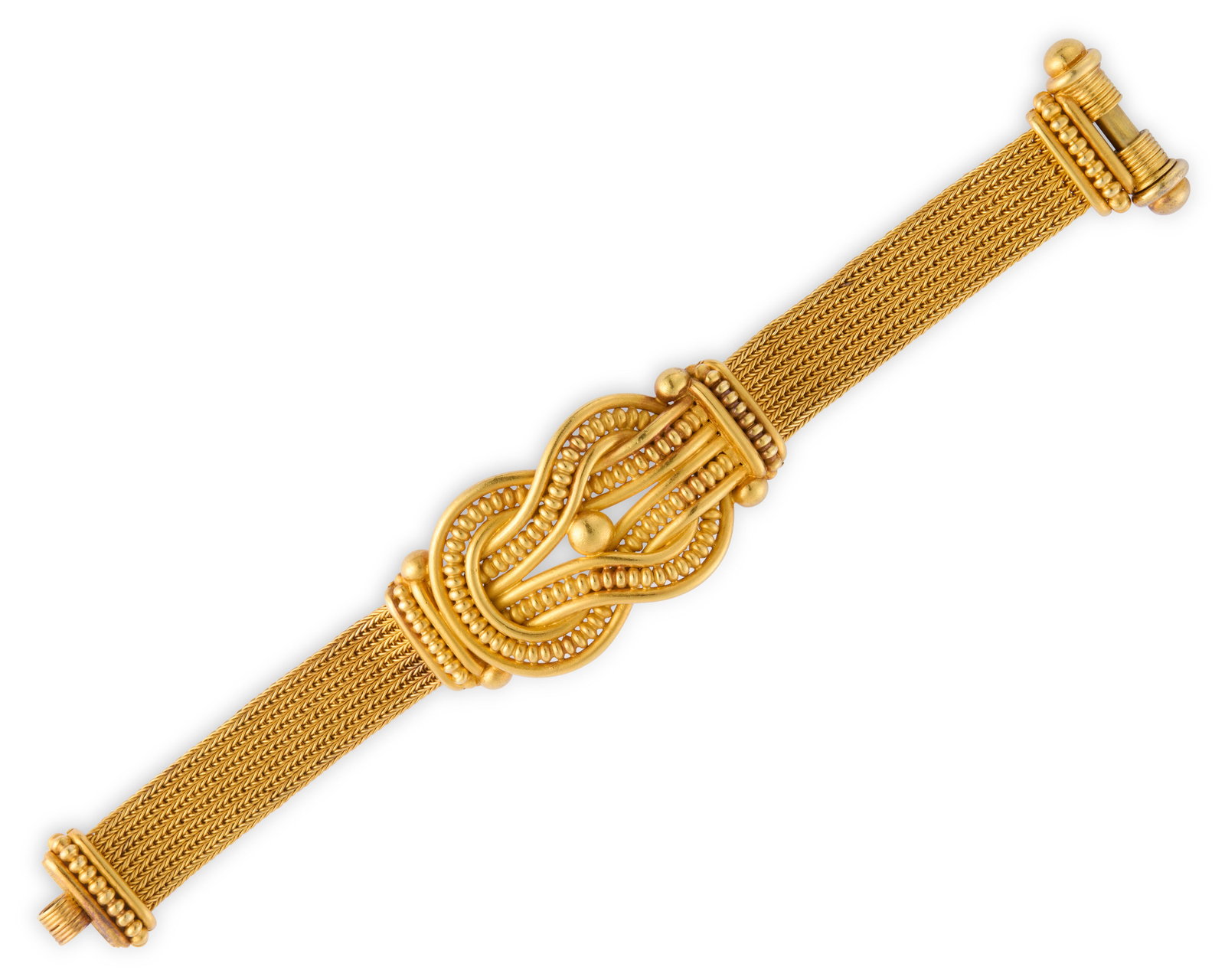 CASTELLANI 18K Gold Archaeological Revival 'Hercules Knot' Bracelet (1 of 4)