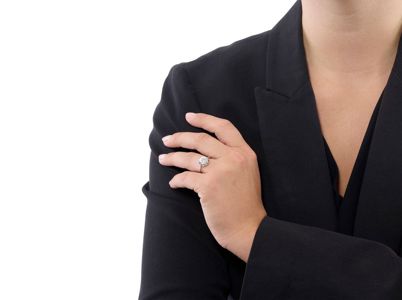 Platinum and Diamond Ring - 3