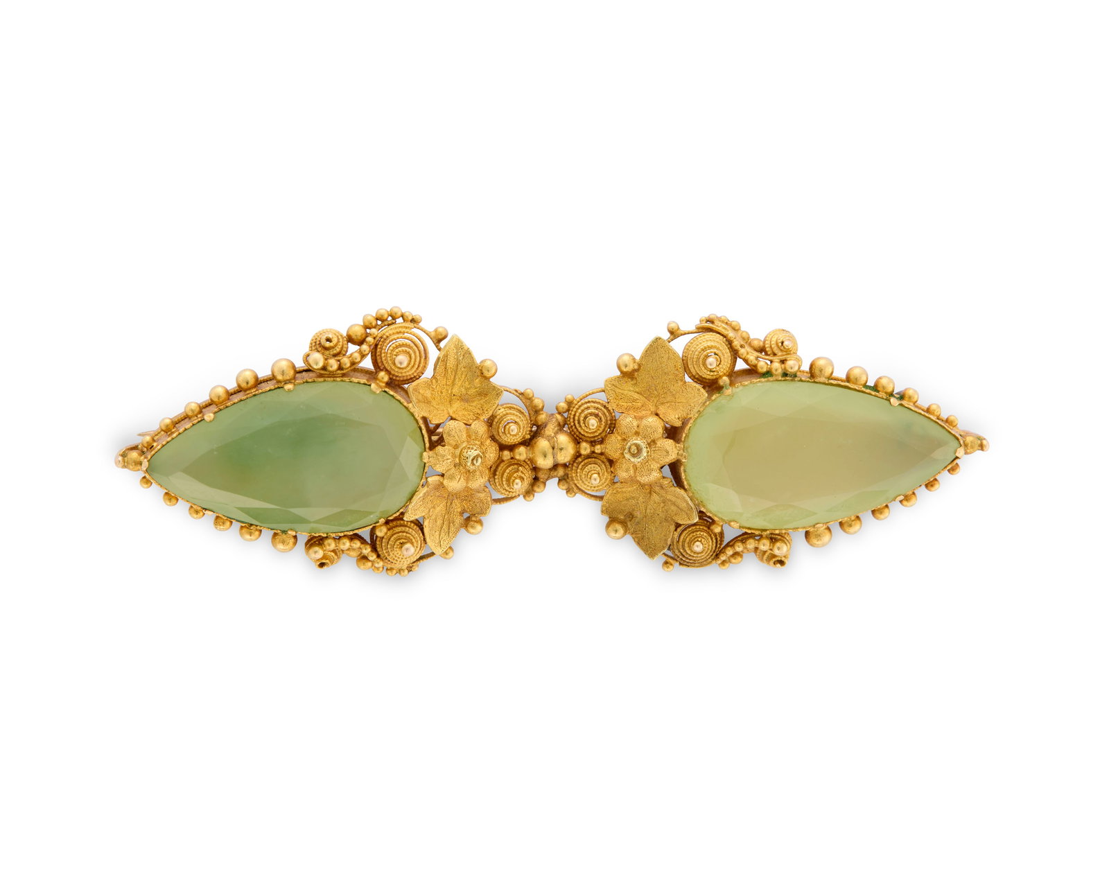 14K Gold and Chalcedony Brooch (1 of 3)