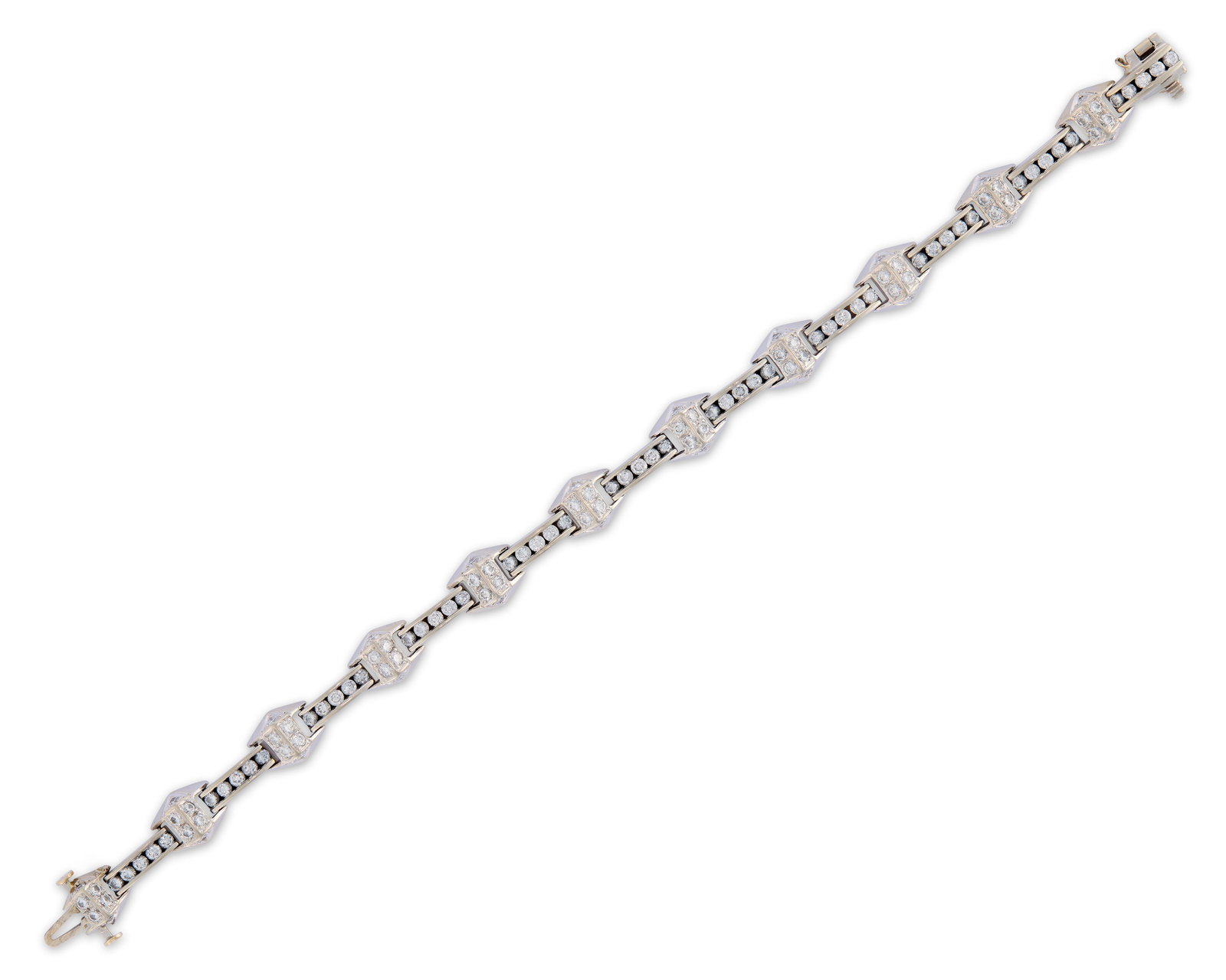 14K White Gold and Diamond Bracelet (1 of 3)
