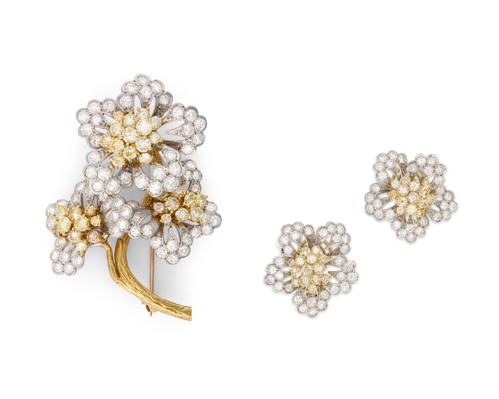 14K Gold, Diamond, and Colored Diamond Suite (1 of 3)