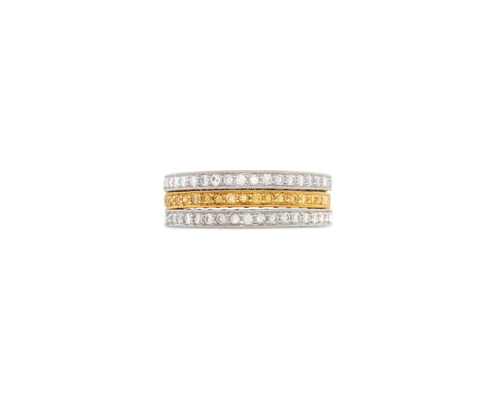 Three 14K Gold, Diamond, and Colored Diamond Rings (1 of 3)