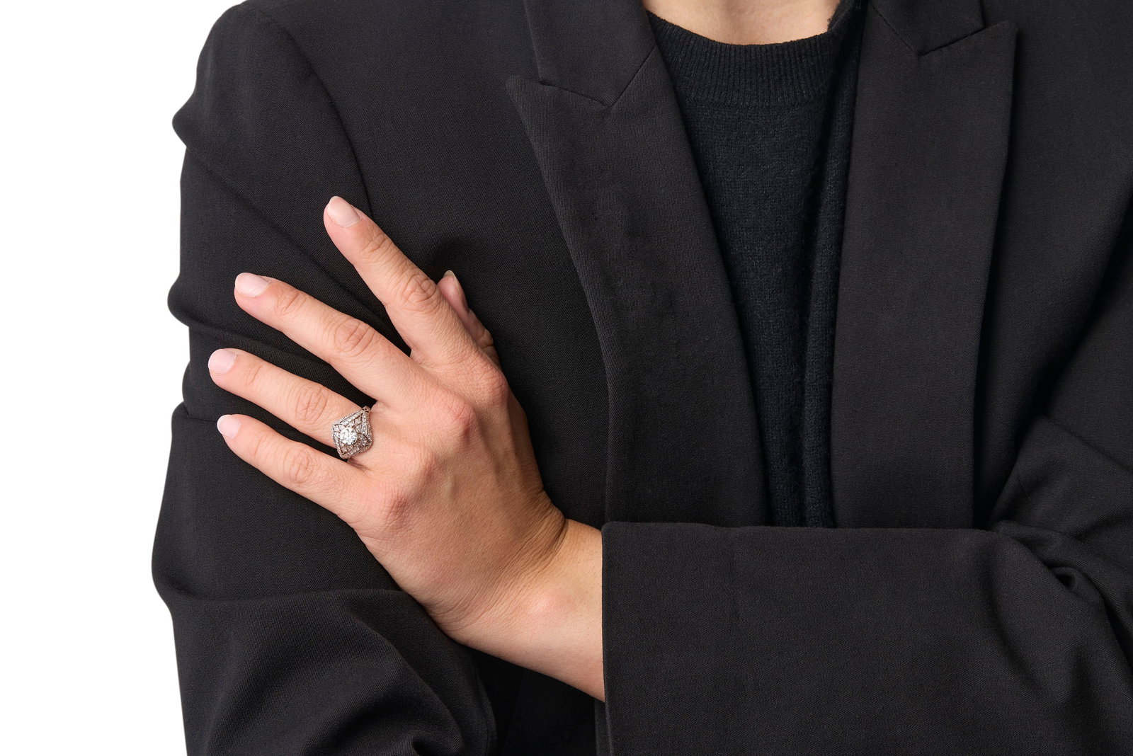 Platinum and Diamond Ring - 3