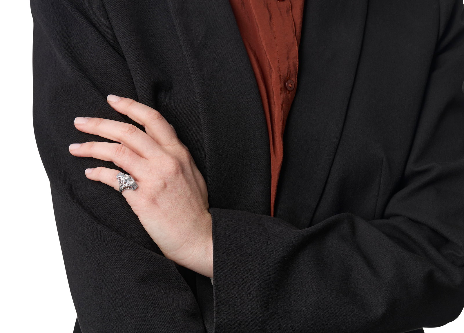 Platinum and Diamond Ring - 3