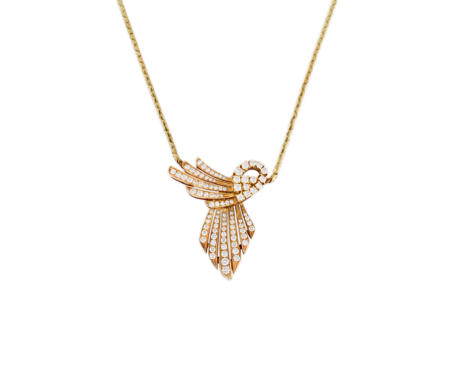 14K Gold and Diamond Pendant Necklace (1 of 4)