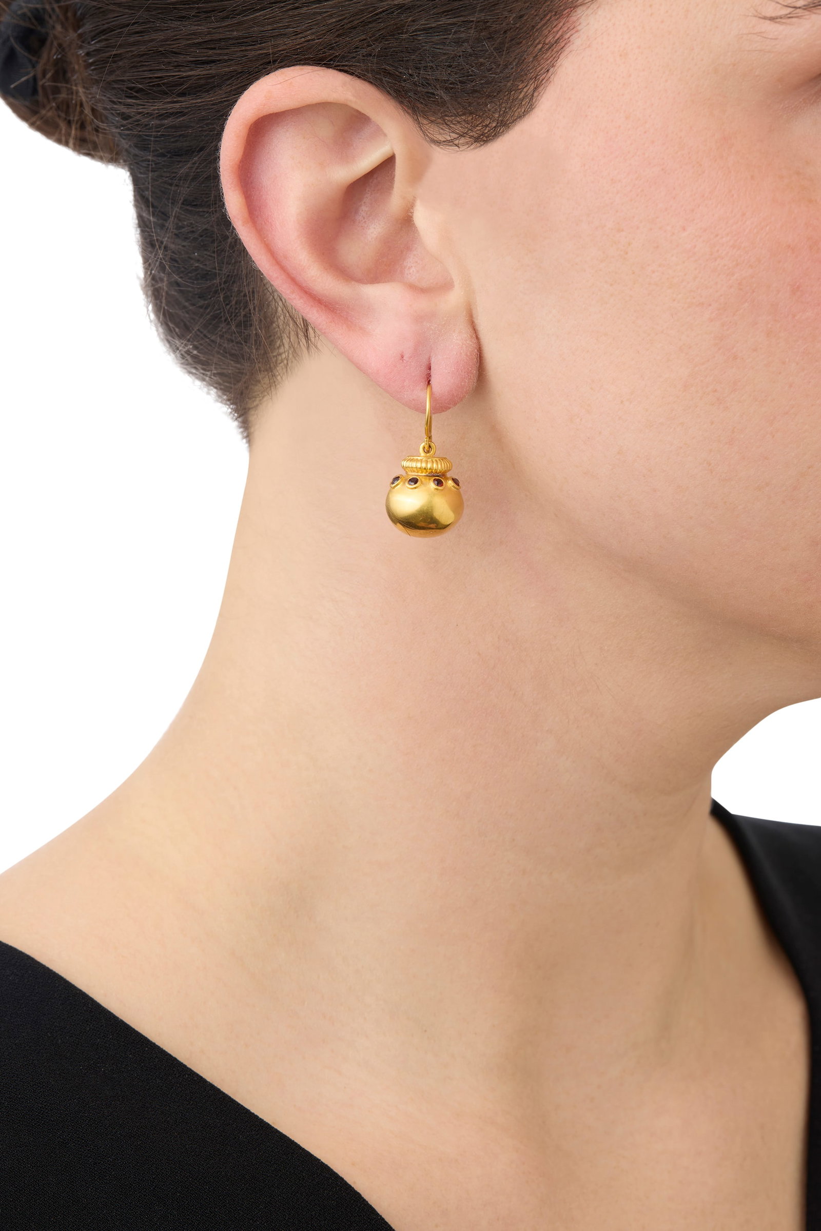 14K Gold and Ruby Earrings - 3