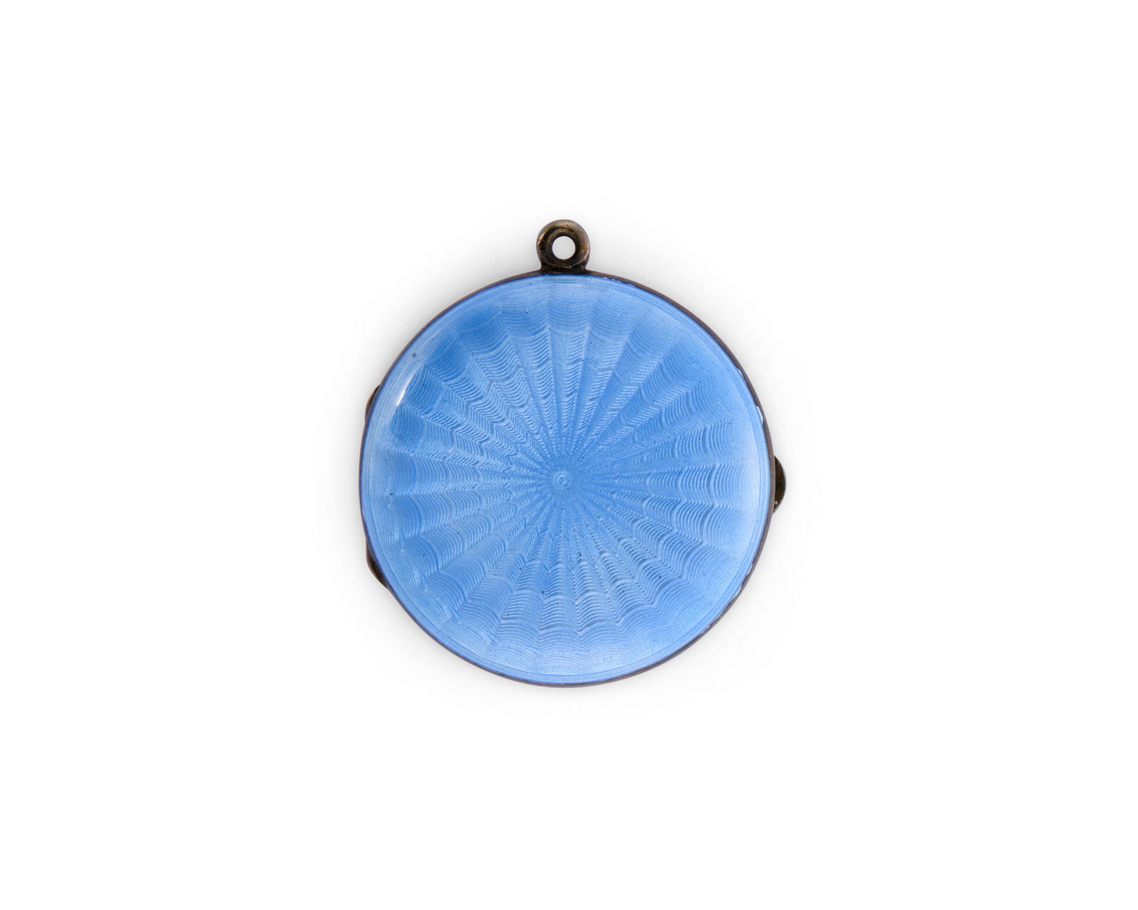 Silver and Guilloche Enamel Locket (1 of 2)