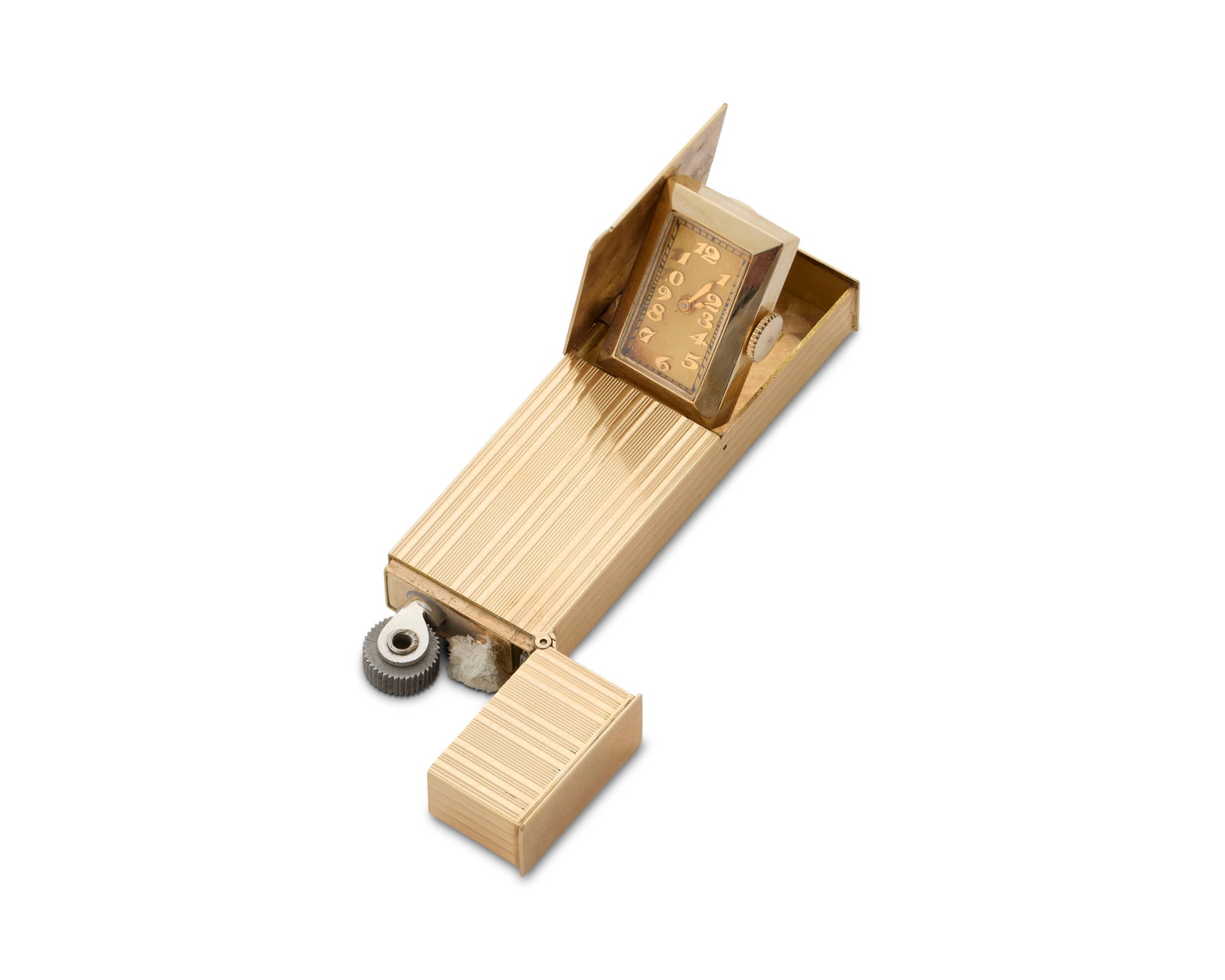 14K Gold Lighter with Covered Watch (1 of 3)