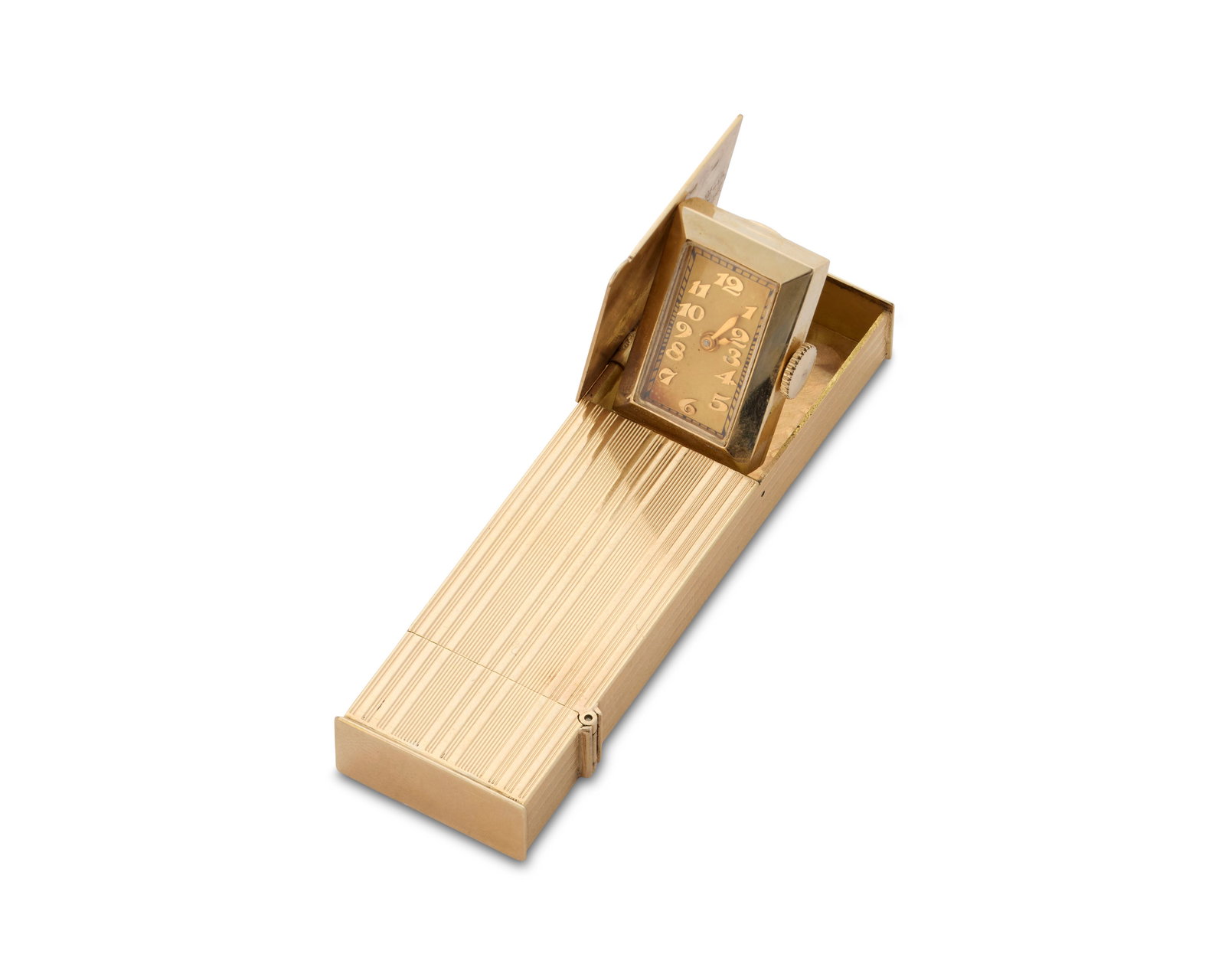 14K Gold Lighter with Covered Watch - 2