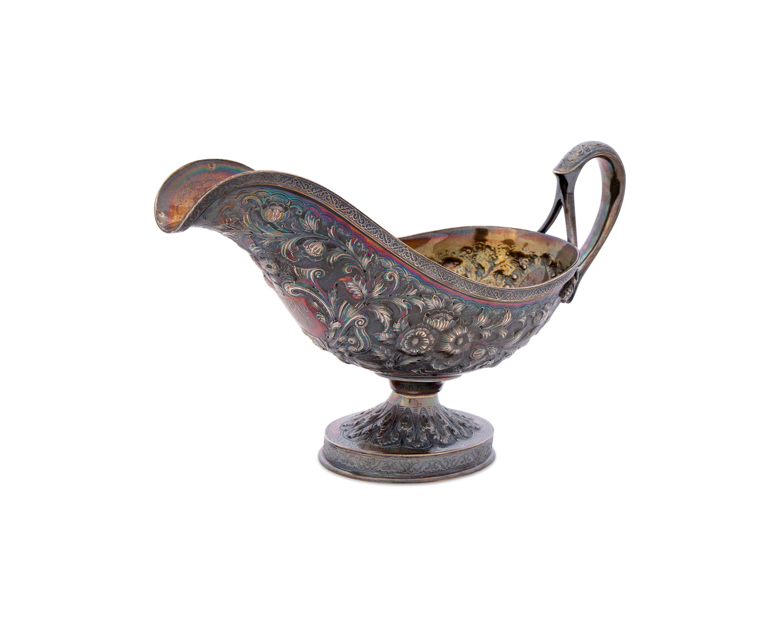 BIGELOW, KENNARD & CO. Silver Repousse Sauce Boat, Boston (1 of 2)