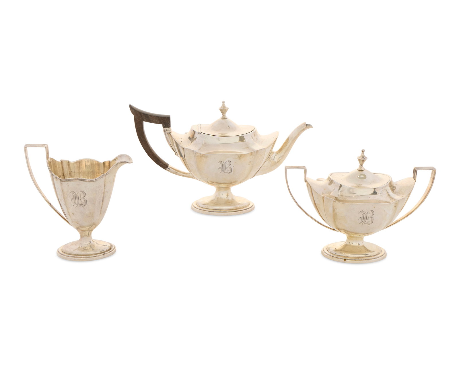 GORHAM Silver Three Piece Tea Service, Providence (1 of 2)