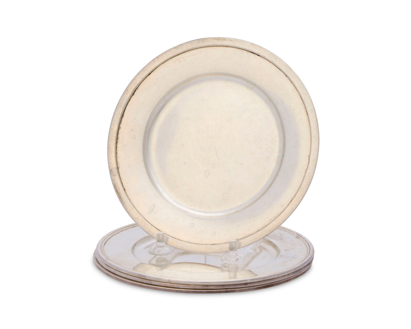 TIFFANY & CO. Silver Bread and Butter Plates, New York, Set of Four (1 of 2)