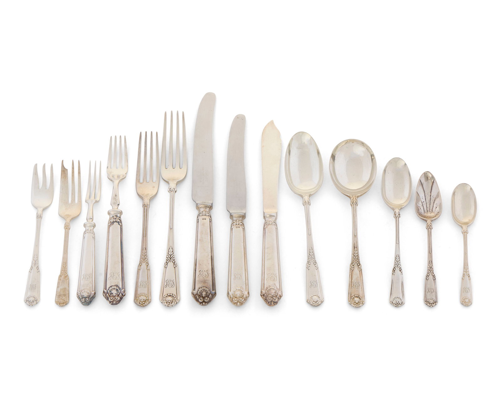 MAPPIN & WEBB Silver Flatware, Sheffield, ca. 1954, Esperia Pattern (1 of 2)
