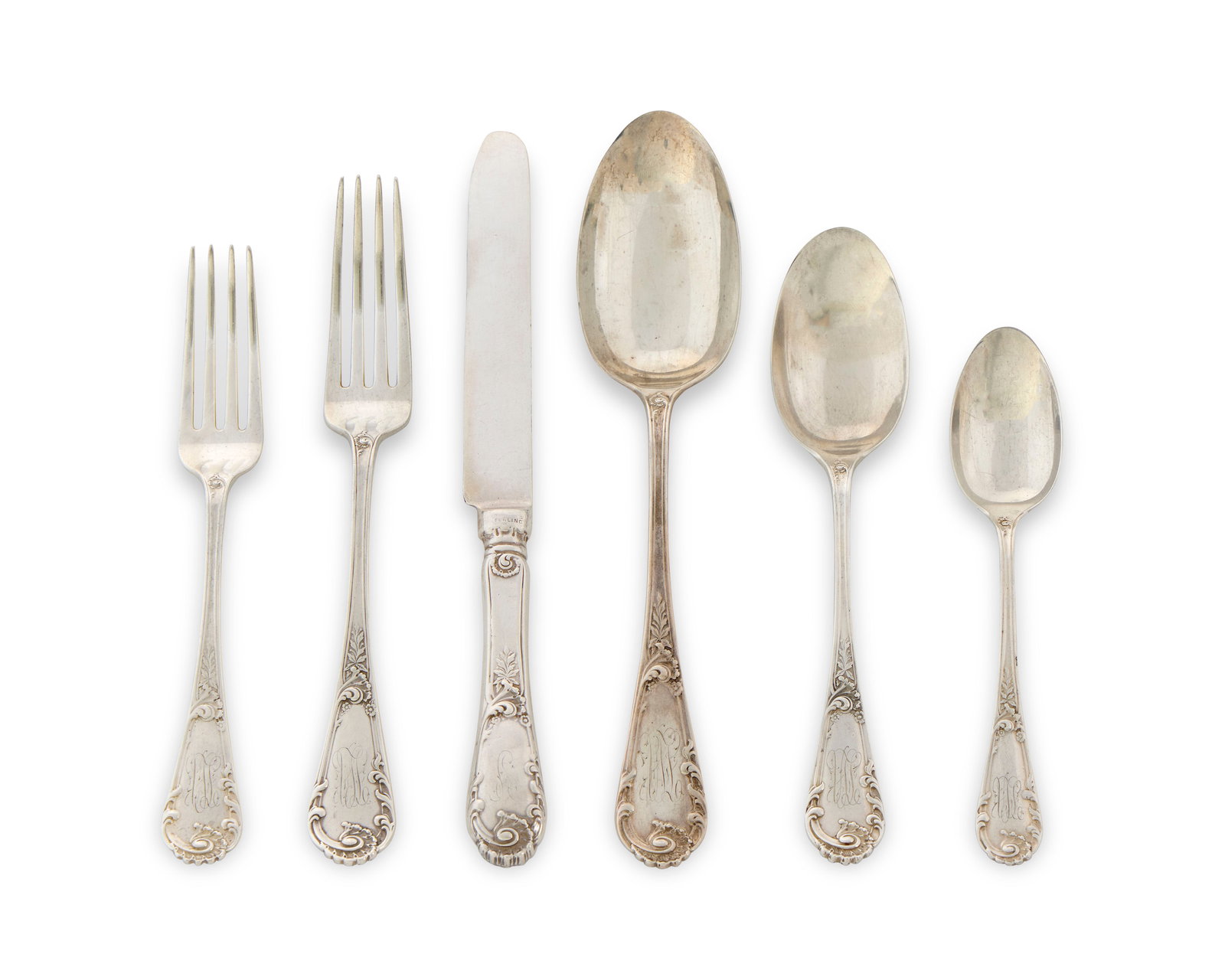 BIGELOW KENNARD & CO. Silver Flatware Service, Boston (1 of 2)