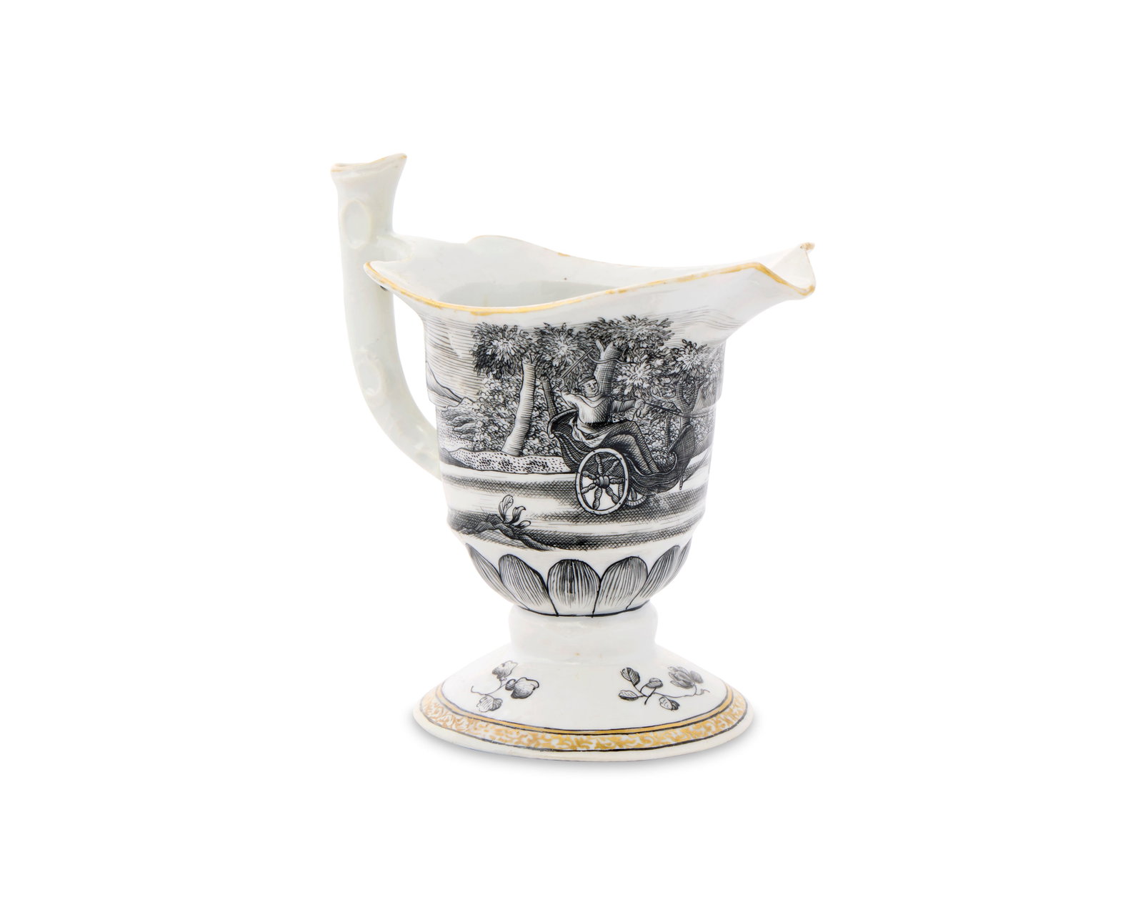 Unrecorded Chinese Export European Market Biblical Subject '1 Kings 18:46' Helmet Pitcher (1 of 1)