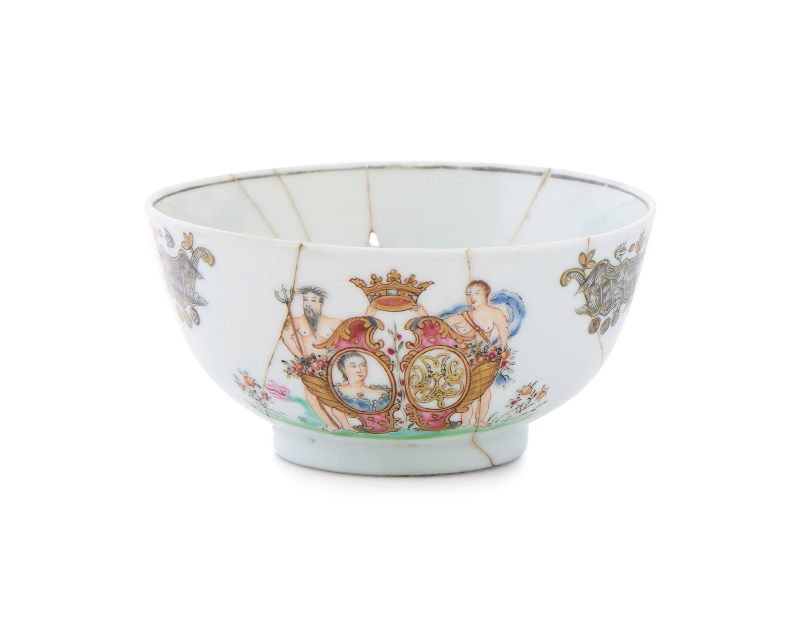 Extremely Rare Chinese Export Danish Market ‘Queen Juliane Marie’ Tea Bowl (1 of 1)