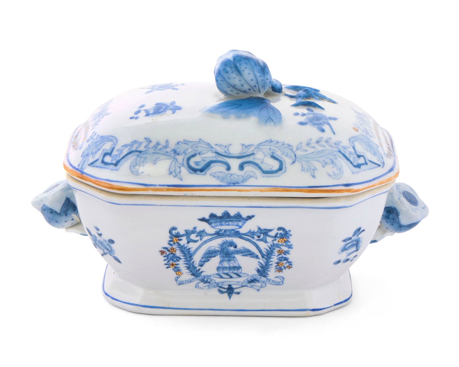 Unrecorded Chinese Export English Market Armorial Covered Tureen (1 of 1)