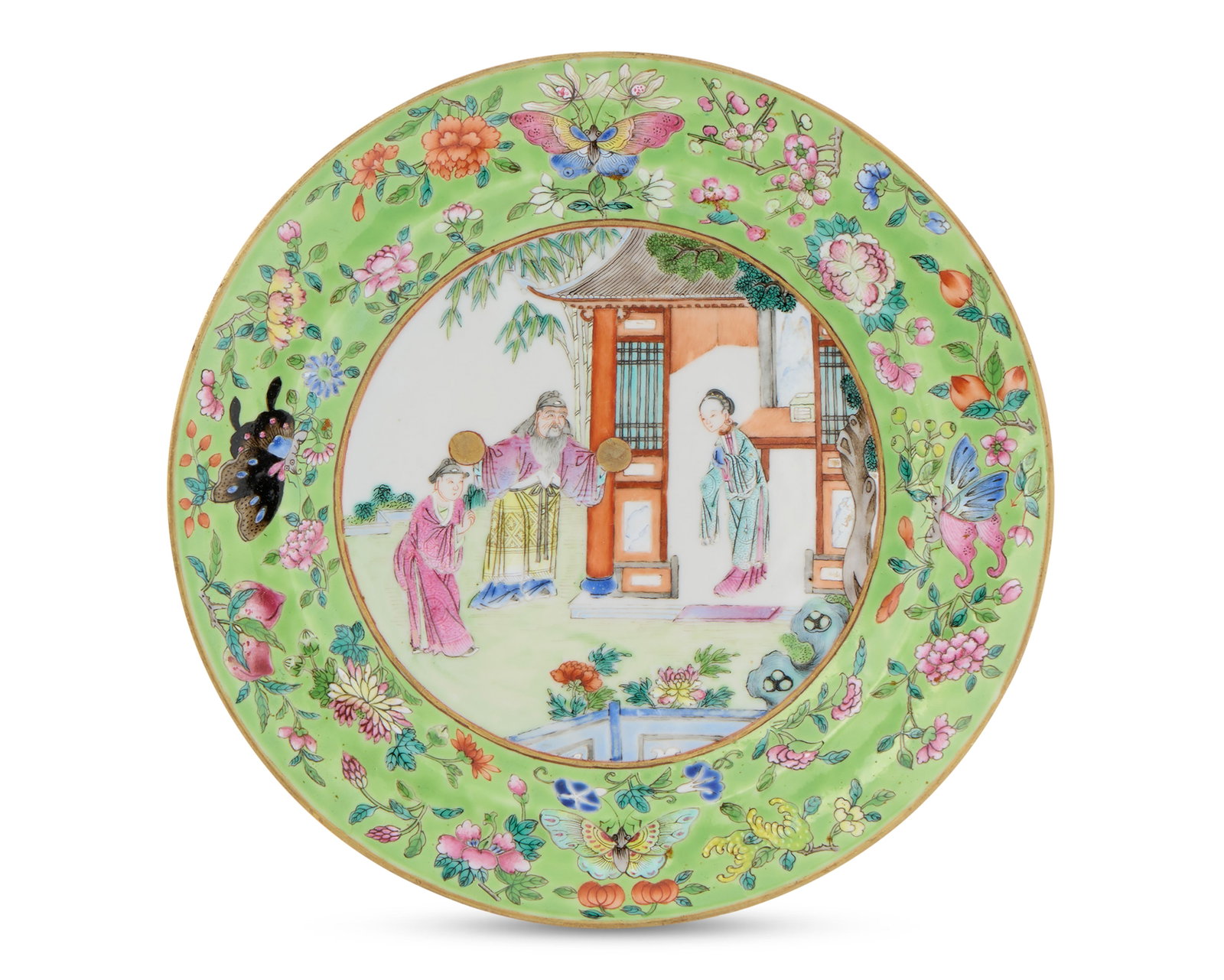 Chinese Export Exceptional Canton Famille Rose Plate (1 of 1)
