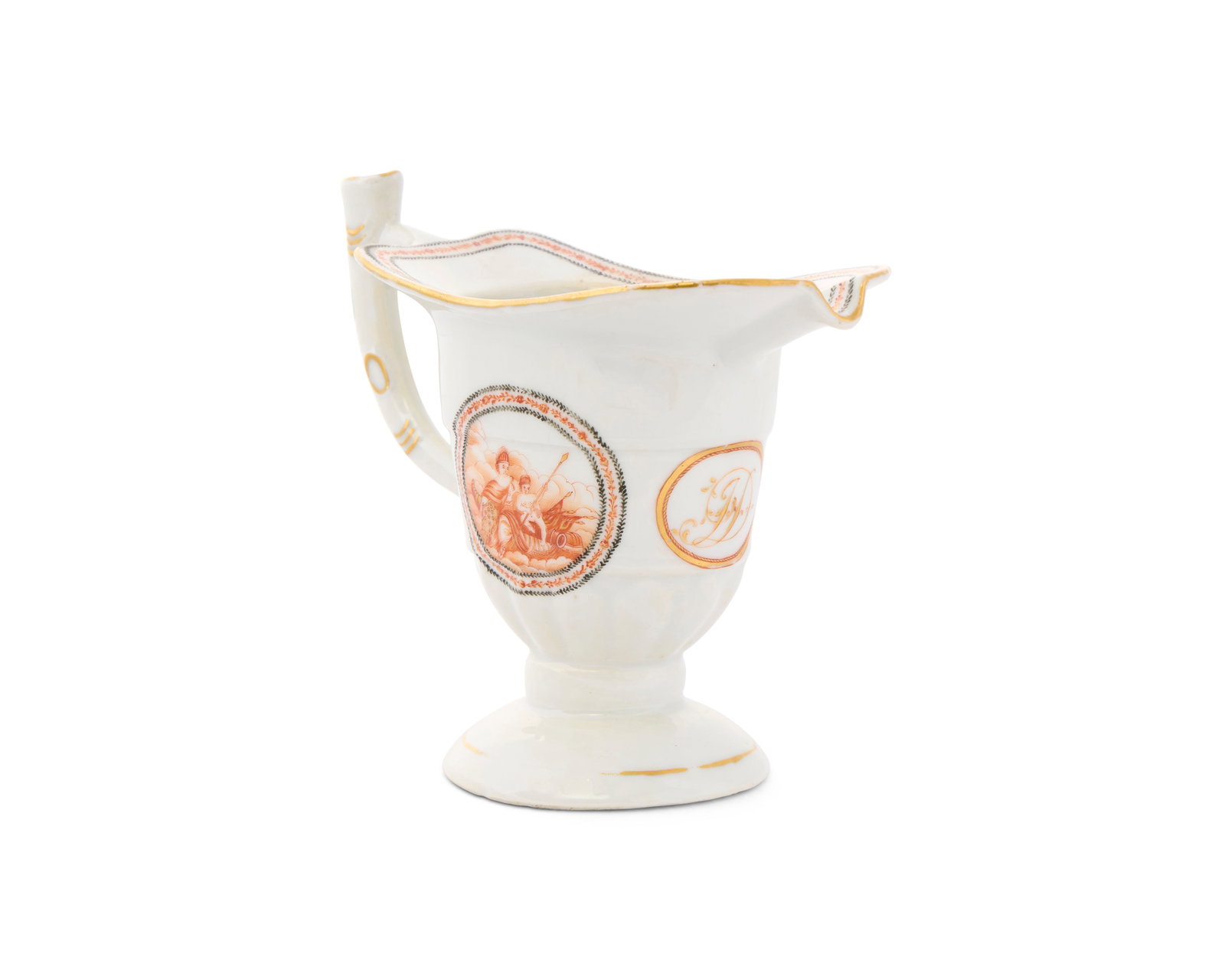 Chinese Export American Market Helmet Pitcher from the service of John Derby, Salem, Massachusetts, (1 of 1)