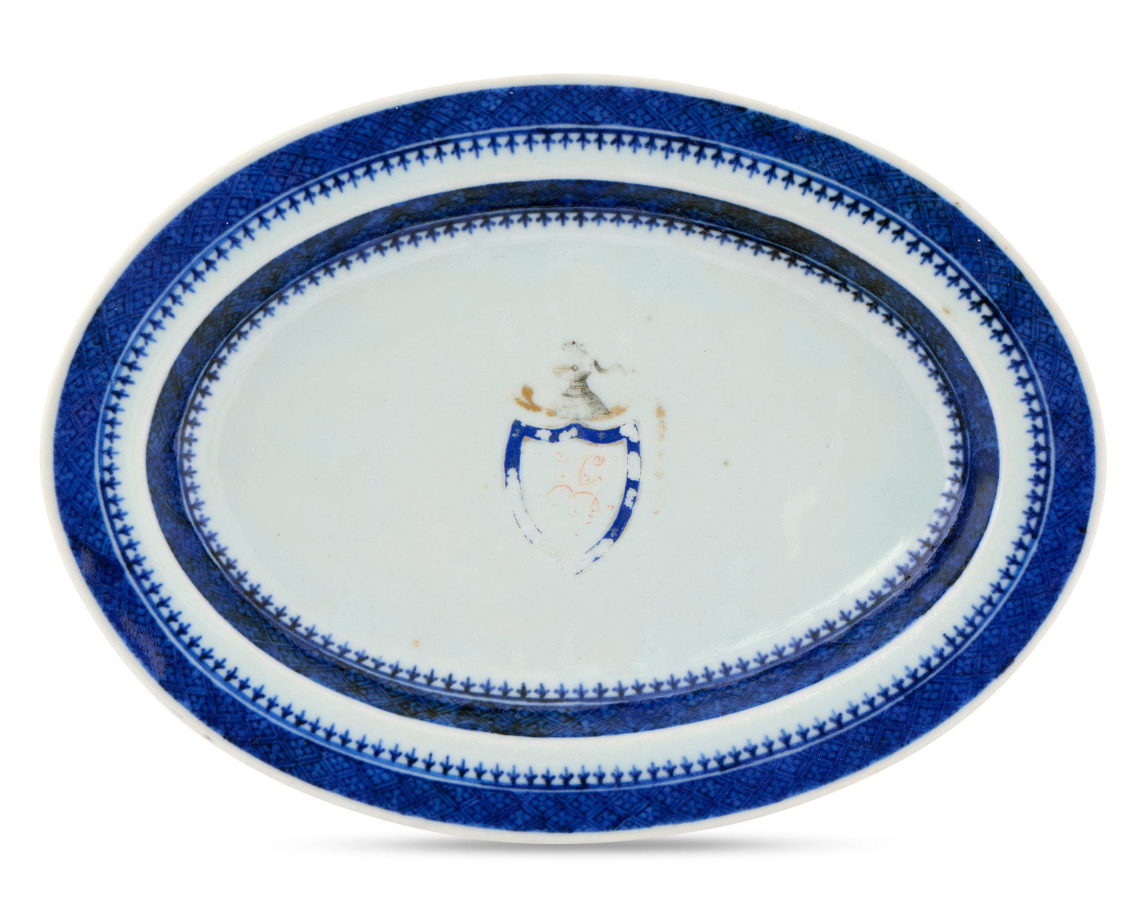 Chinese Export American Market Armorial Platter from the service of Christopher Gore, Boston, (1 of 1)