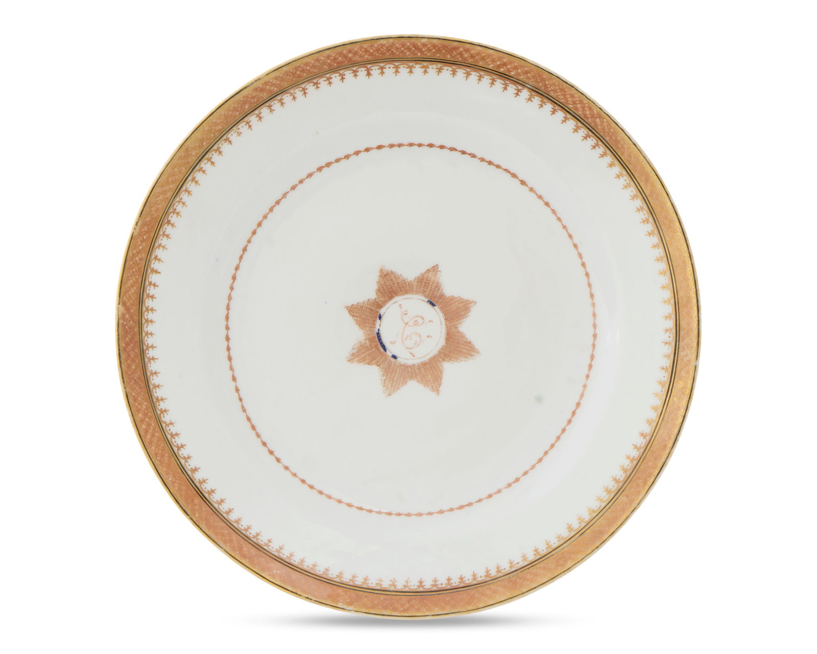 Chinese Export American Market Plate from the service of Benjamin Chew, Philadelphia, Pennsylvania, (1 of 1)