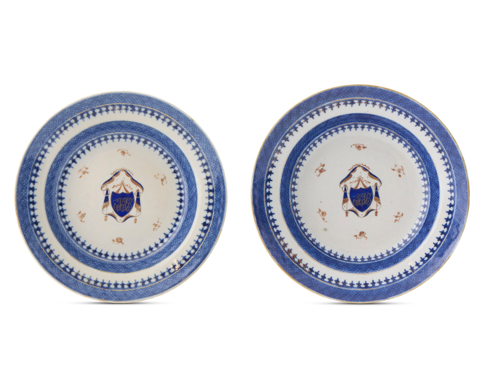 Pair of American Market Plates, belonging to Nicholas Brown Jr. and Anne Brown, Providence, Rhode (1 of 1)