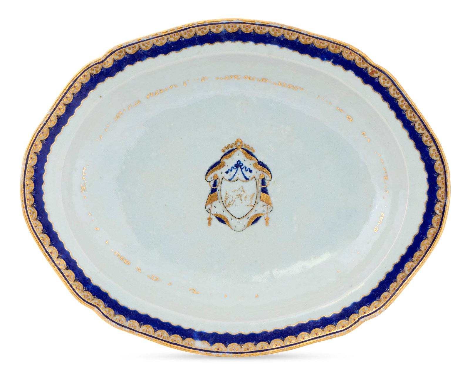 Unrecorded Chinese Export American Market Monogrammed Platter from the service of Samuel Greene (1 of 1)