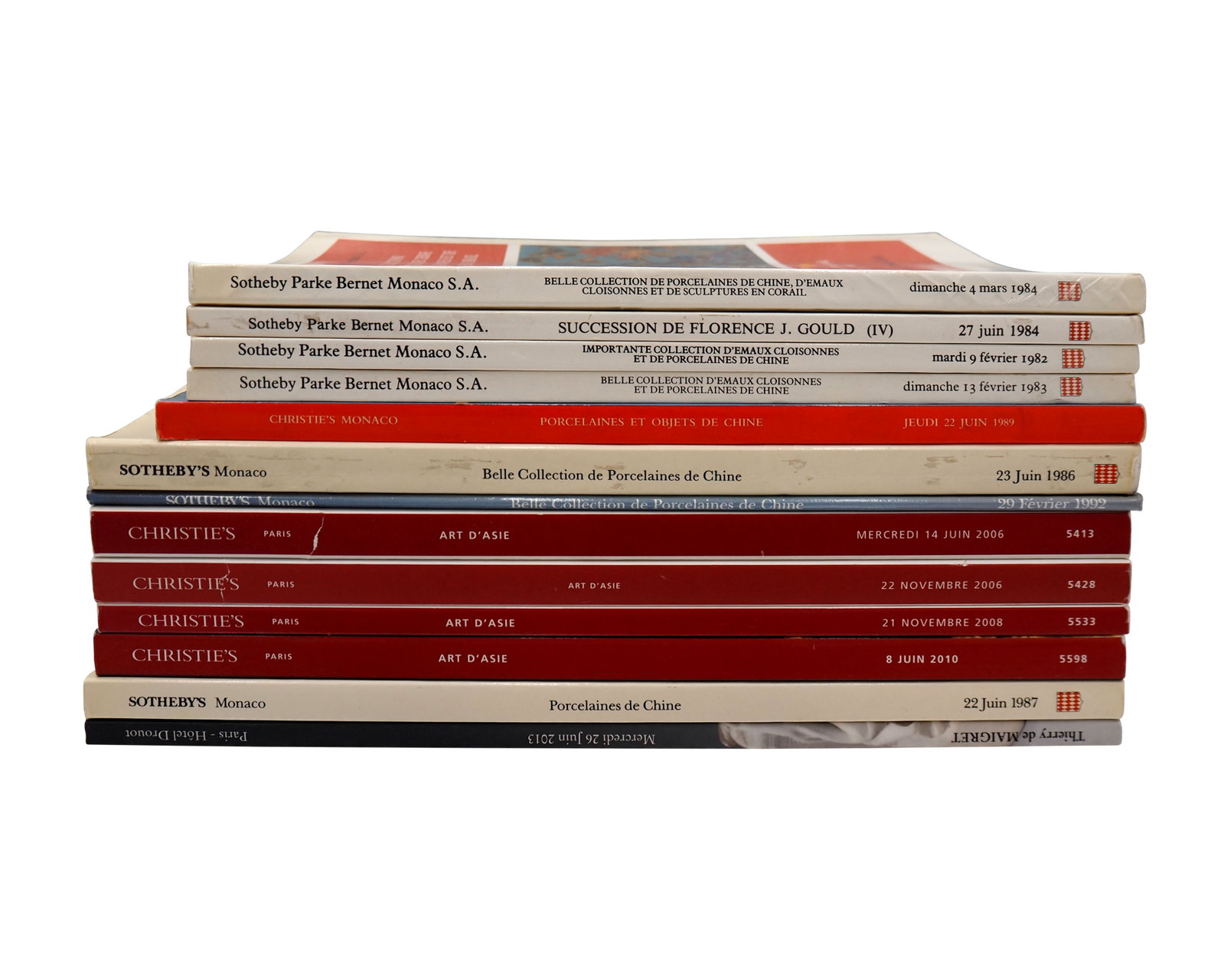 Fourteen French and Monégasques Auction Catalogues (1 of 1)
