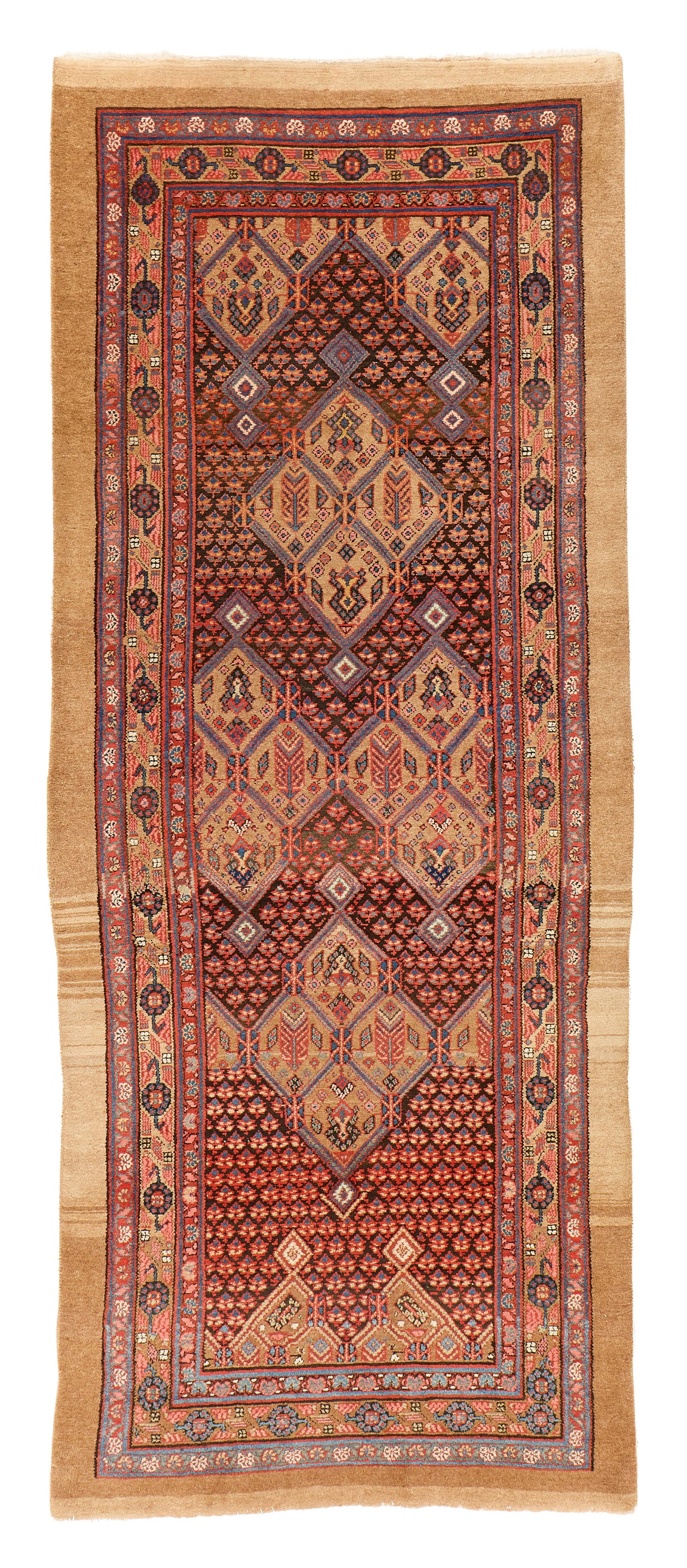 Serab Carpet, Persia, ca. 1900: Serab Carpet, Persia, ca. 1900 11 ft. x 4 ft. 4 in. Provenance: The Collection of Val Arbab, La Jolla, CA. Other notes: The town of Serab ? about 70 miles east of Tabriz ? provided a market for rugs