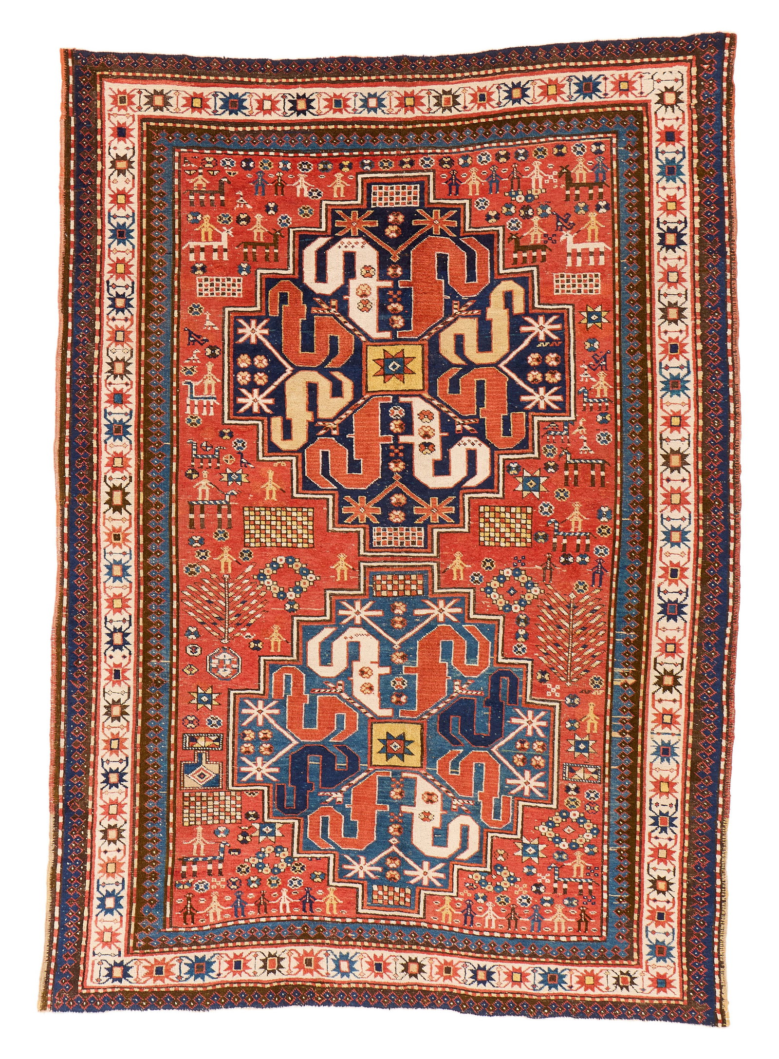 Cloudband Karabagh Rug, Caucasus, ca. 1900: Cloudband Karabagh Rug, Caucasus, ca. 1900 7 ft. 6 in. x 5 ft. 4 in. Provenance: The Collection of Val Arbab, La Jolla, CA.