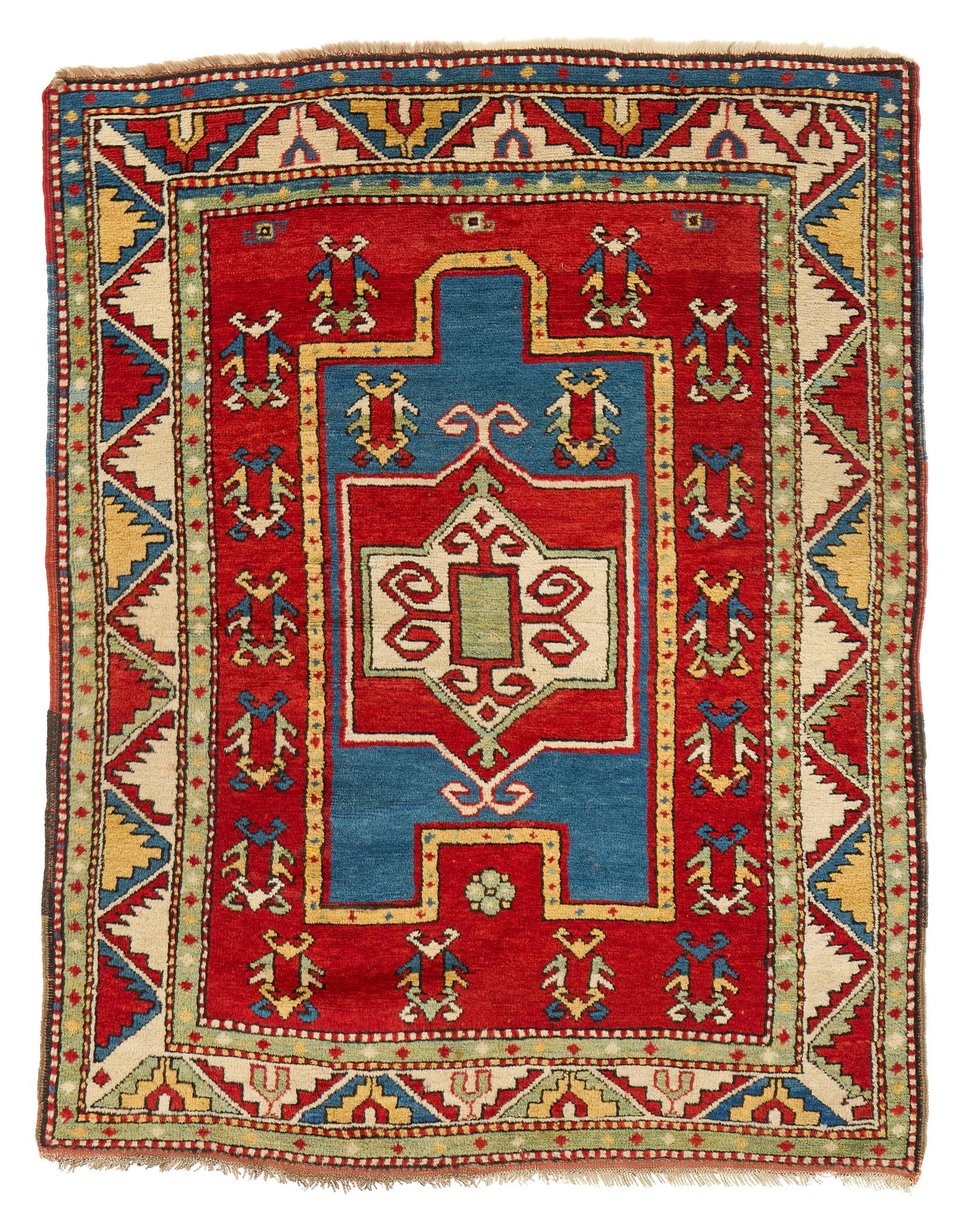 Fachralo Kazak Prayer Rug, Caucasus, ca. 1875: Fachralo Kazak Prayer Rug, Caucasus, ca. 1875 4 ft. 8 in. x 3 ft. 9 in. Provenance: The Keshishian Legacy Collection, Los Angeles, CA. Literature: For a similar example see: Grogan & Company, The Kaff
