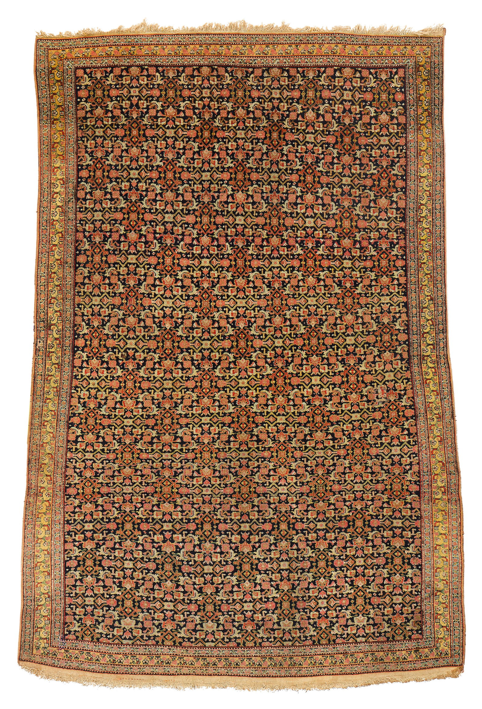 Senna Rug, Persia, last quarter 19th century: Senna Rug, Persia, last quarter 19th century 6 ft. 9 in. x 4 ft. 6 in. Provenance: The Keshishian Legacy Collection, Los Angeles, CA.