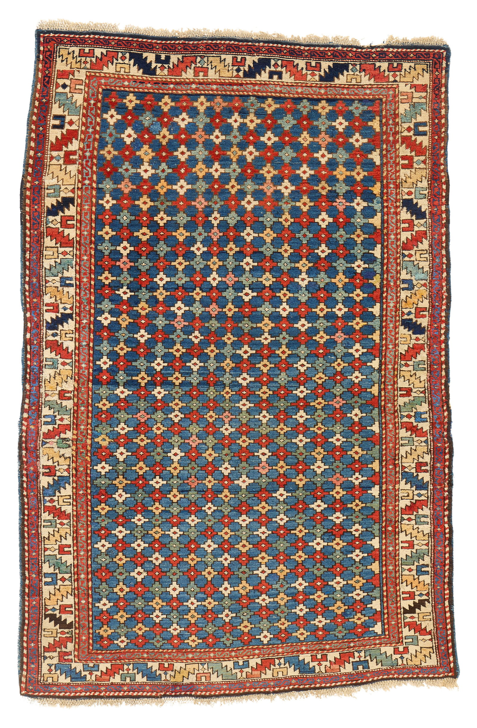 Kuba Tile Pattern Rug, Caucasus, ca. 1875: Kuba Tile Pattern Rug, Caucasus, ca. 1875 6 ft. x 3 ft. 9 in. Provenance: The Keshishian Legacy Collection, Los Angeles, CA.