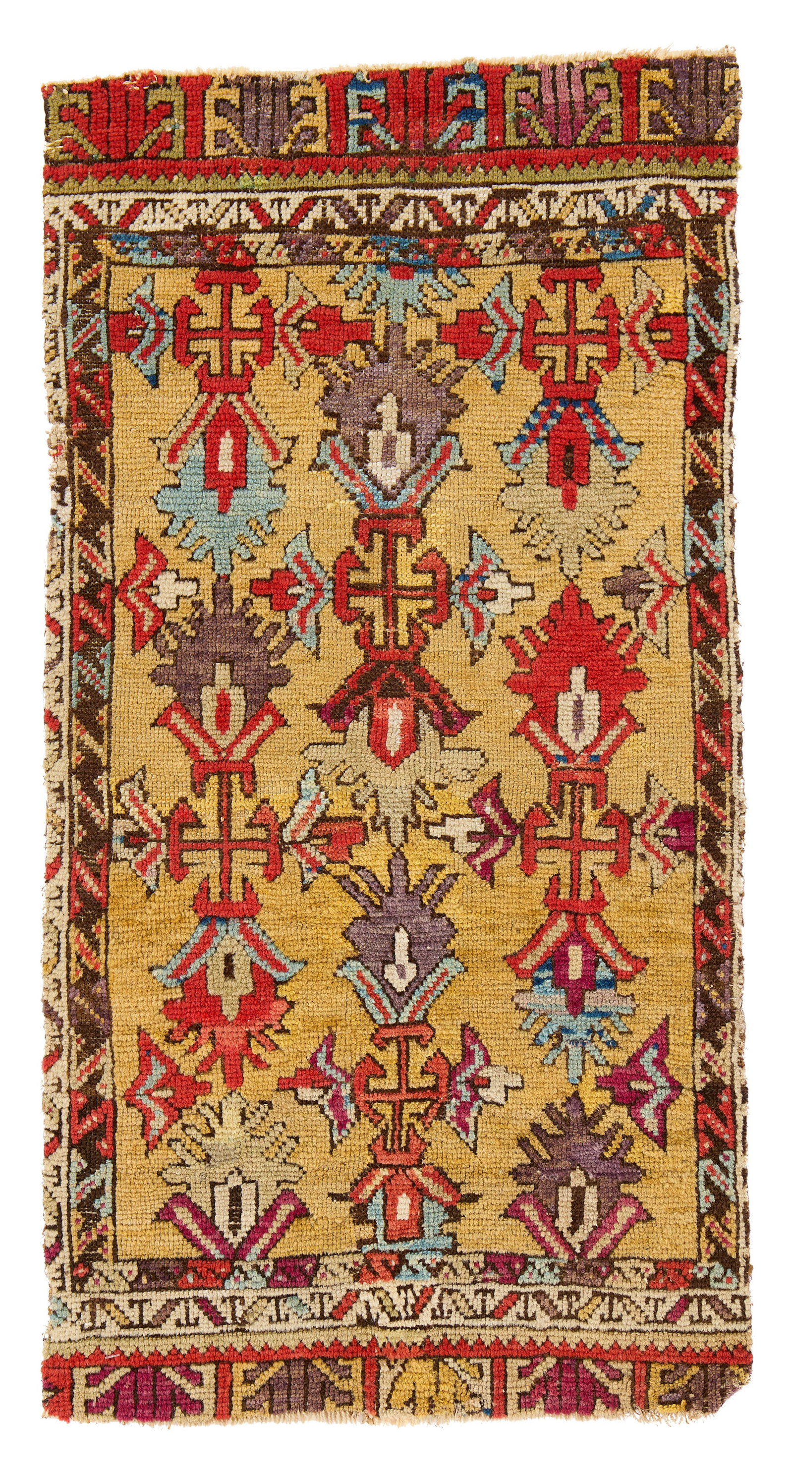 Central Anatolian Yastik, mid 19th century: Central Anatolian Yastik, mid 19th century 3 ft. x 1 ft. 7 in. Provenance: The Keshishian Legacy Collection, Los Angeles, CA. Literature: For a similar example, see: Brian Morehouse, Yastiks