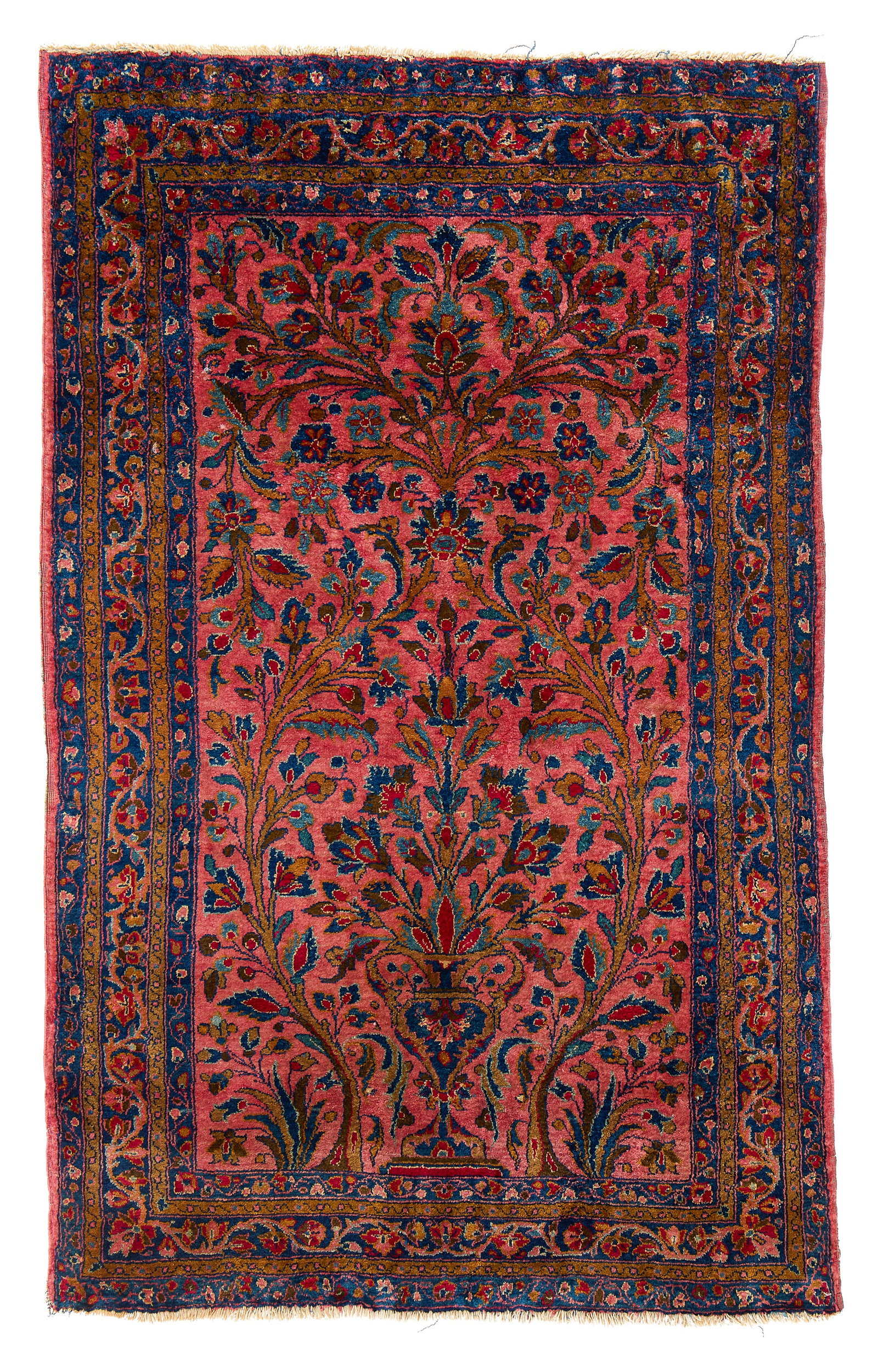 Silk Kashan Rug, Persia, ca. 1900 (1 of 2)