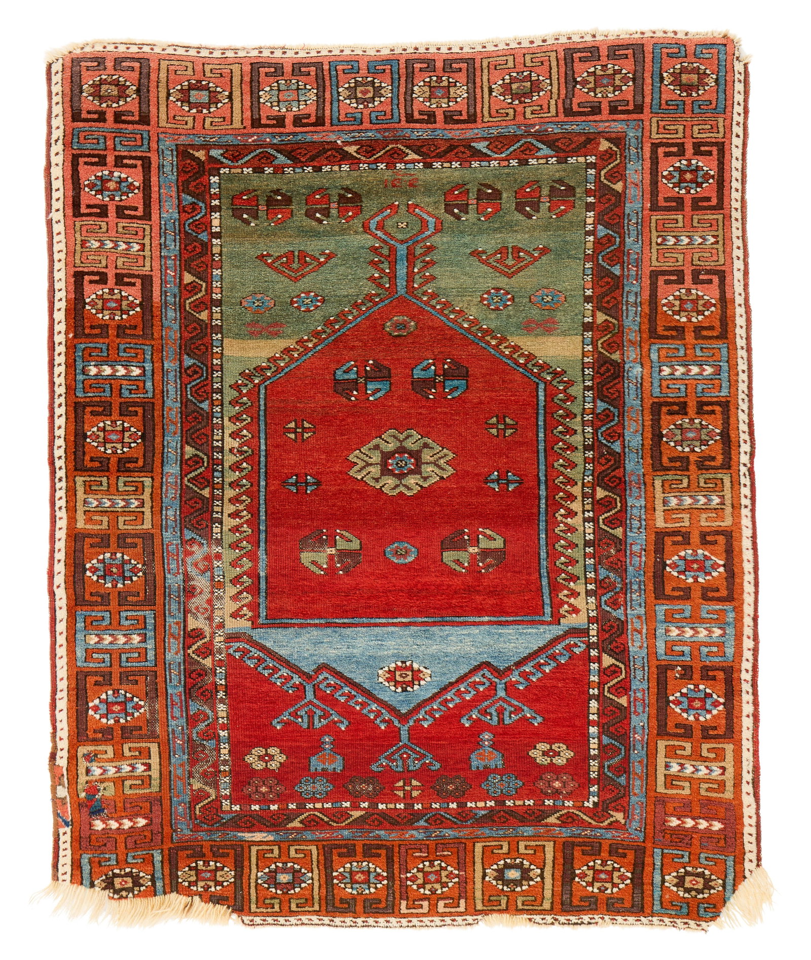 Anatolian Prayer Rug, ca. 1875: Anatolian Prayer Rug, ca. 1875 5 ft. 3 in. x 4 ft. 3 in. Provenance: The Keshishian Legacy Collection, Los Angeles, CA.