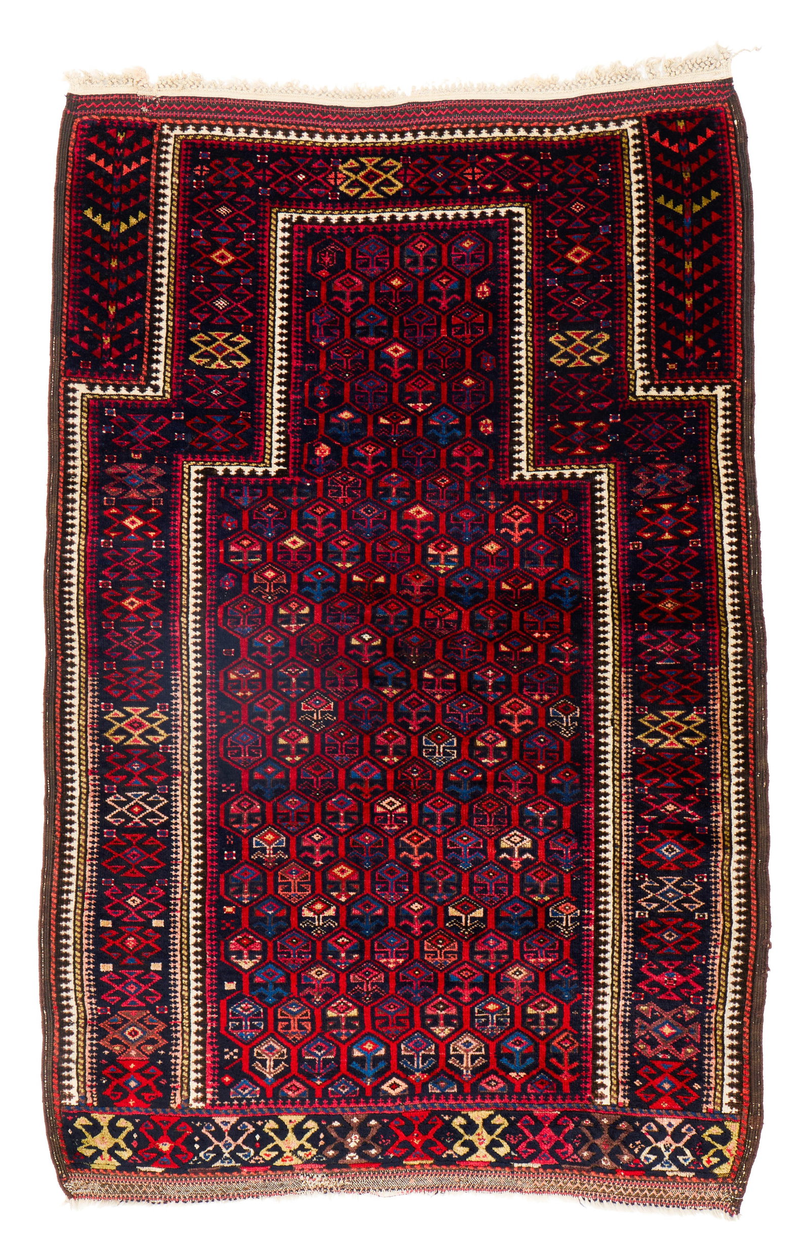 The Andrew R. Dole Belouch Prayer Rug, Afghanistan, ca. 1875 (1 of 2)