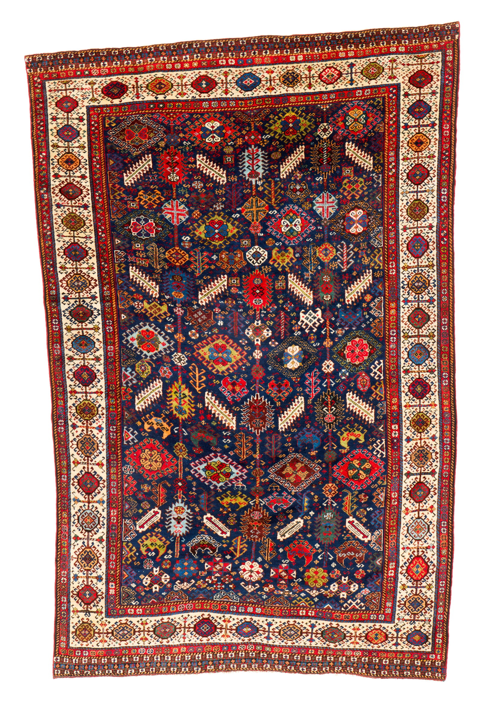 Shekarlu Rug, Persia, ca. 1875: Shekarlu Rug, Persia, ca. 1875 8 ft. x 5 ft. Provenance: The Collection of Dr. Donald Breyer, Highland Park, IL. Other notes: A subtribe of the Qashgai confederation, the Shekarlu produced highly deta