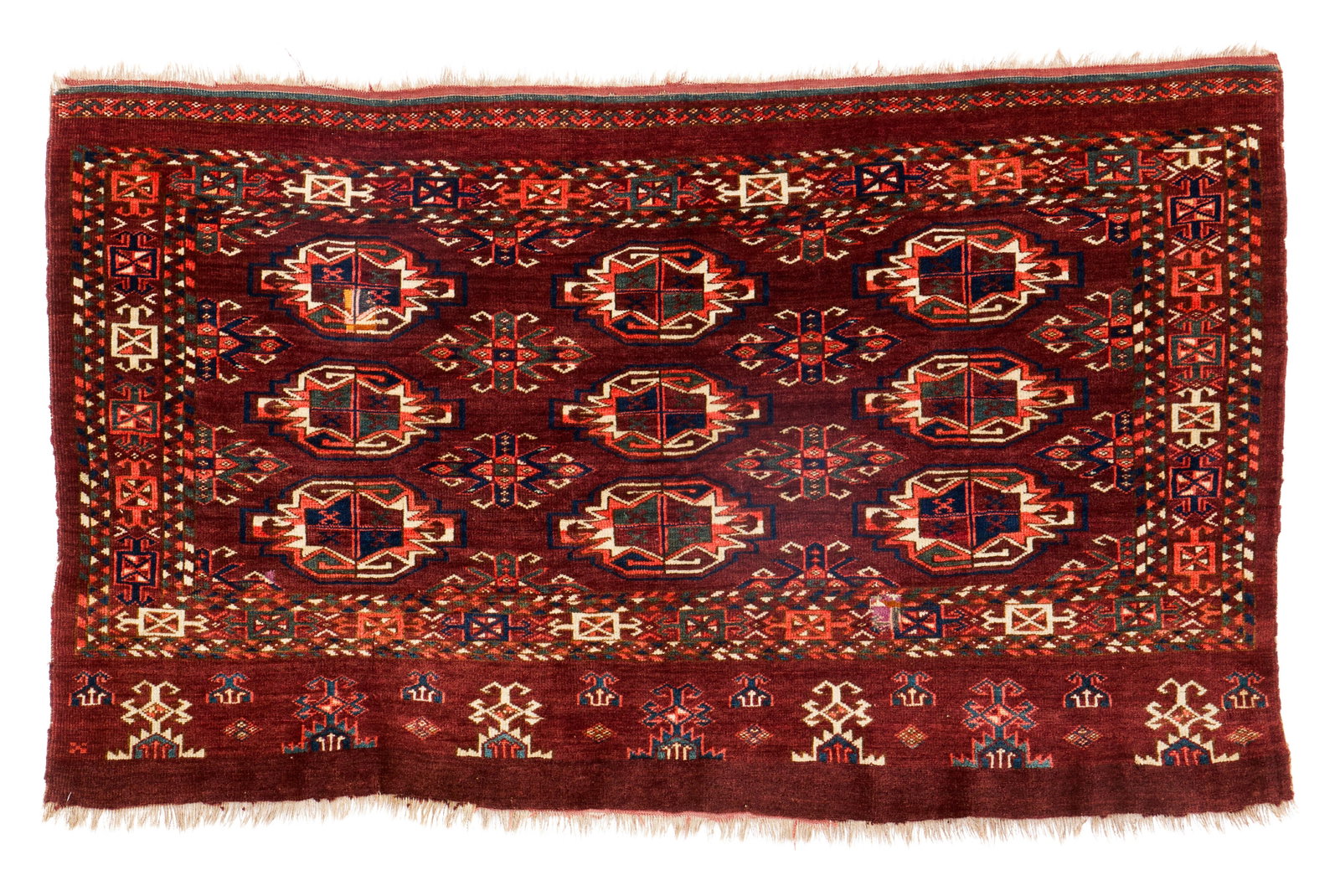 Turkoman Chuval, ca. 1875: Turkoman Chuval, ca. 1875 4 ft. 4 in. x 2 ft. 8 in. Provenance: The Collection of Dr. Donald Breyer, Highland Park, IL.
