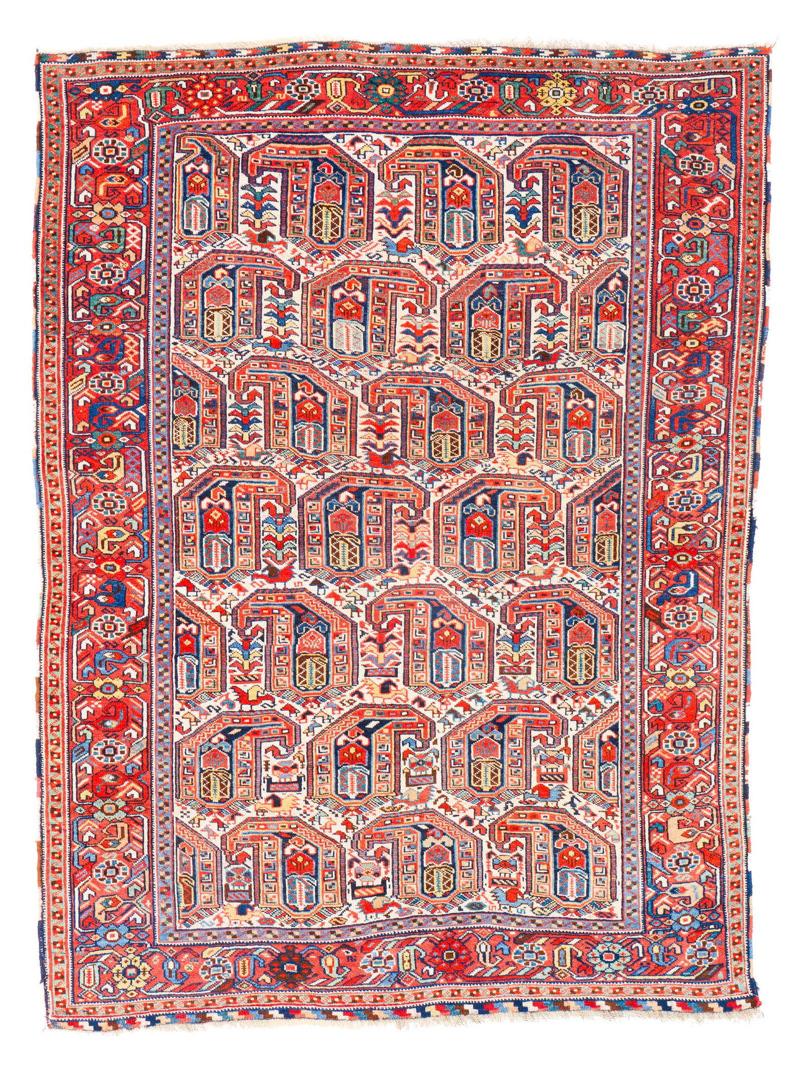 Qashgai Rug, Persia, last quarter 19th century: Qashgai Rug, Persia, last quarter 19th century 6 ft. x 4 ft. 4 in. Provenance: The Collection of Dr. Donald Breyer, Highland Park, IL.