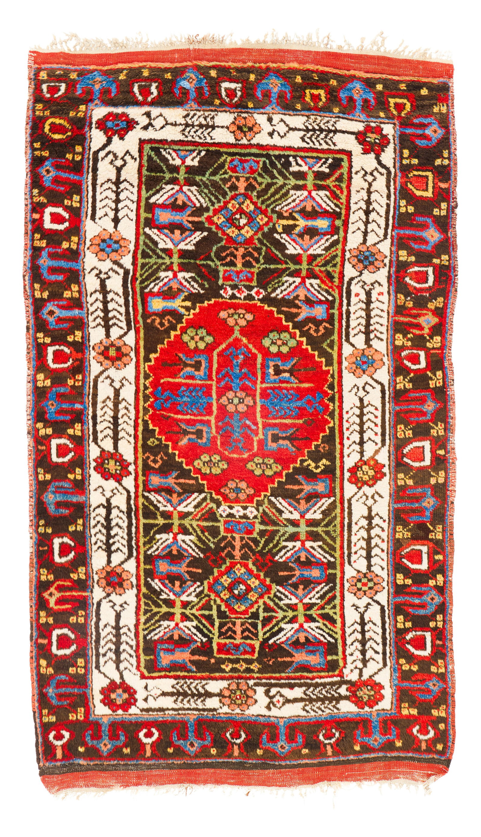 Karipinar Rug, Anatolia, ca. 1875: Karipinar Rug, Anatolia, ca. 1875 7 ft. 3 in. x 4 ft. 1 in. Provenance: The Collection of Dr. Donald Breyer, Highland Park, IL.