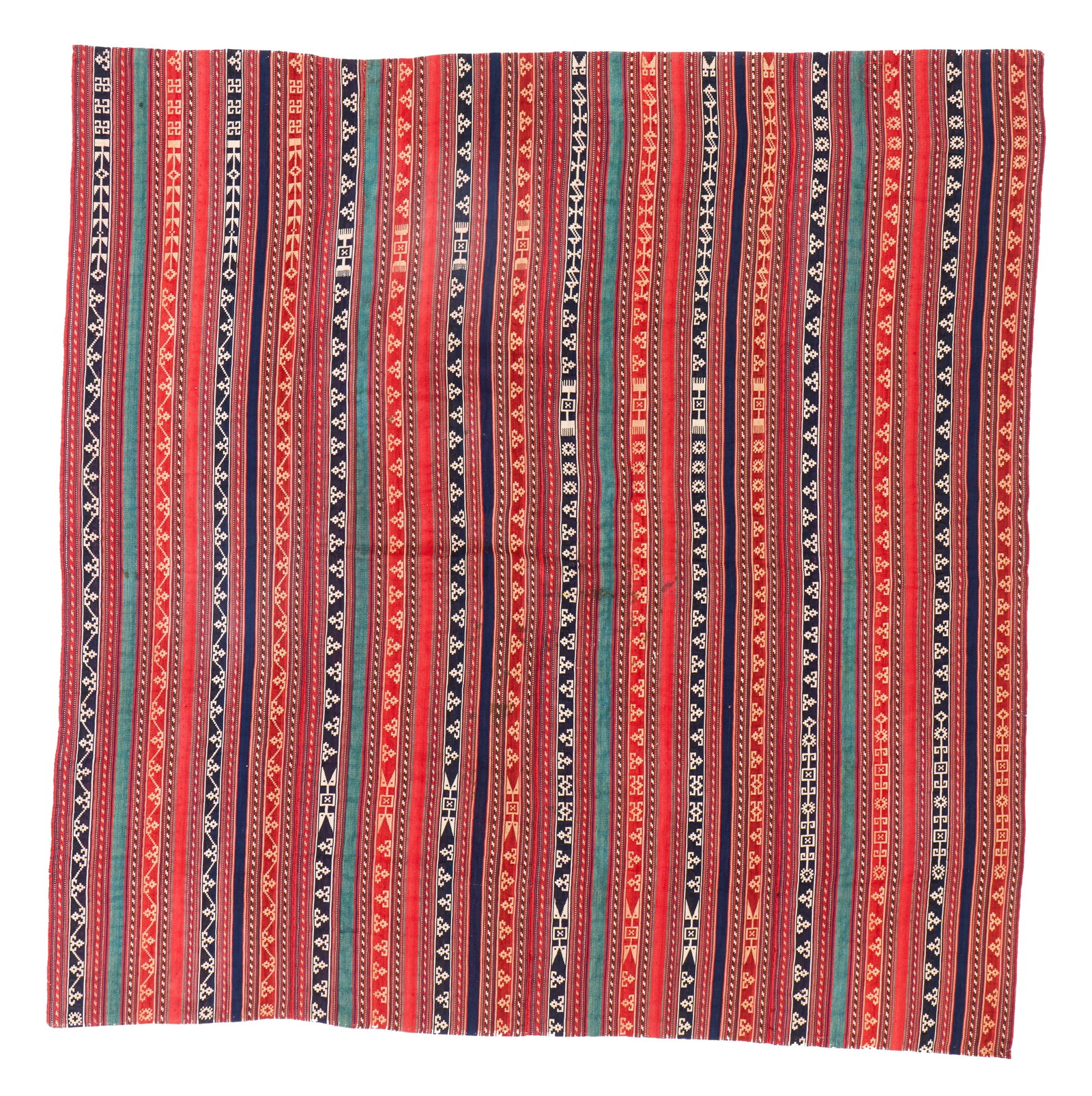 Persian Jajim, ca. 1900: Persian Jajim, ca. 1900 6 ft. x 6 ft. Provenance: The Collection of Dr. Donald Breyer, Highland Park, IL. Literature: For a comprehensive essay about Jajims, see: Raoul E. Tschebull, Qarajeh to Quba: