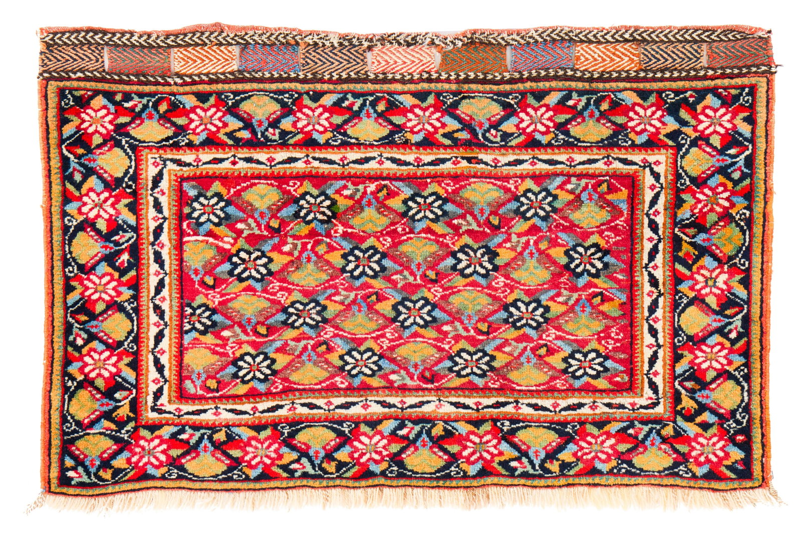 Afshar Bag Front, Persia, ca. 1900: Afshar Bag Front, Persia, ca. 1900 2 ft. 9 in. x 1 ft. 9 in. Provenance: The Collection of Dr. Donald Breyer, Highland Park, IL.