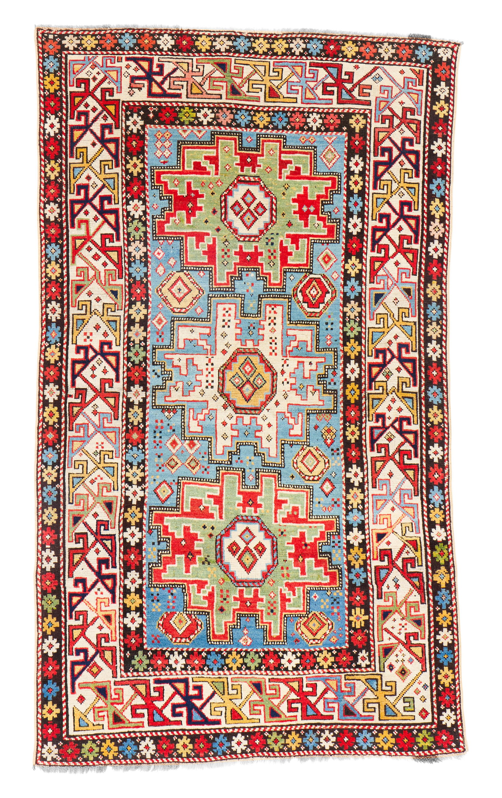 Lesghi Rug, Caucasus, ca. 1900: Lesghi Rug, Caucasus, ca. 1900 6 ft. x 3 ft. 7 in. Provenance: The Collection of Dr. Donald Breyer, Highland Park, IL.
