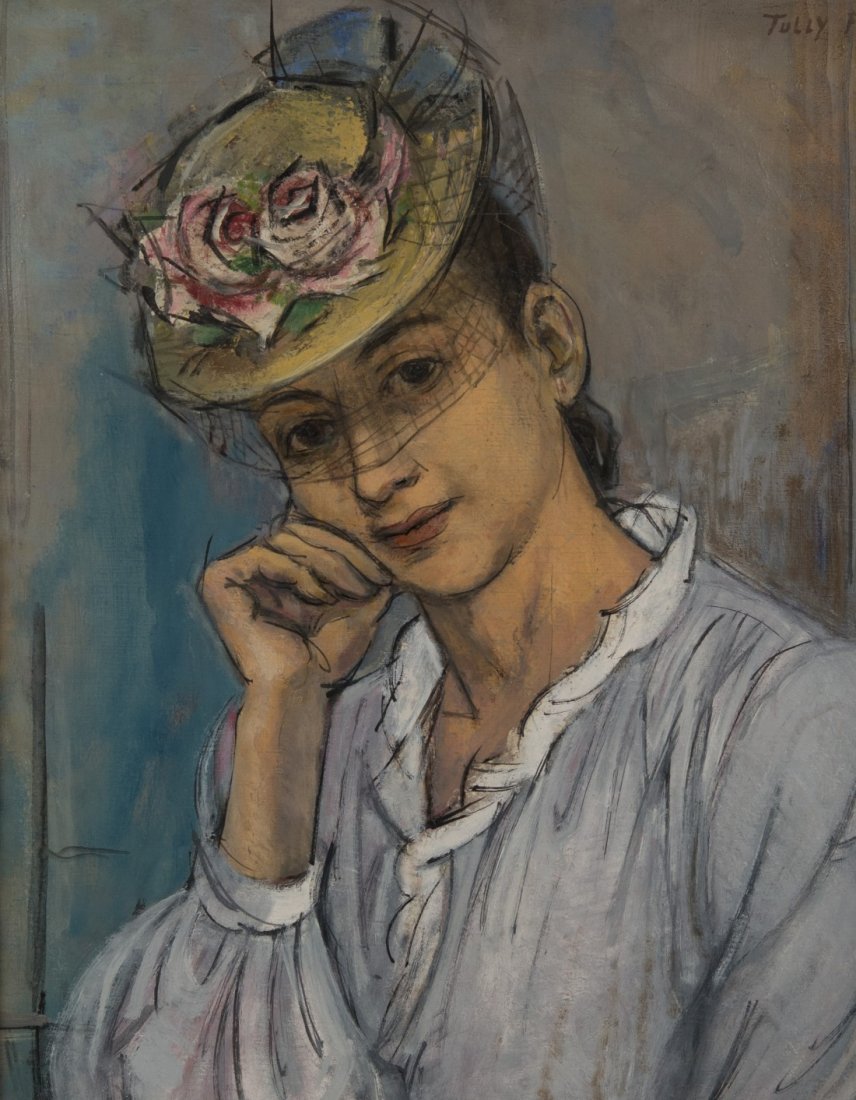 TULLY FILMUS (American, 1903-1998) PORTRAIT OF A LADY: TULLY FILMUS (American, 1903-1998) PORTRAIT OF A LADY oil on canvas; 20 x 16 in. (25 x 21 in.)
