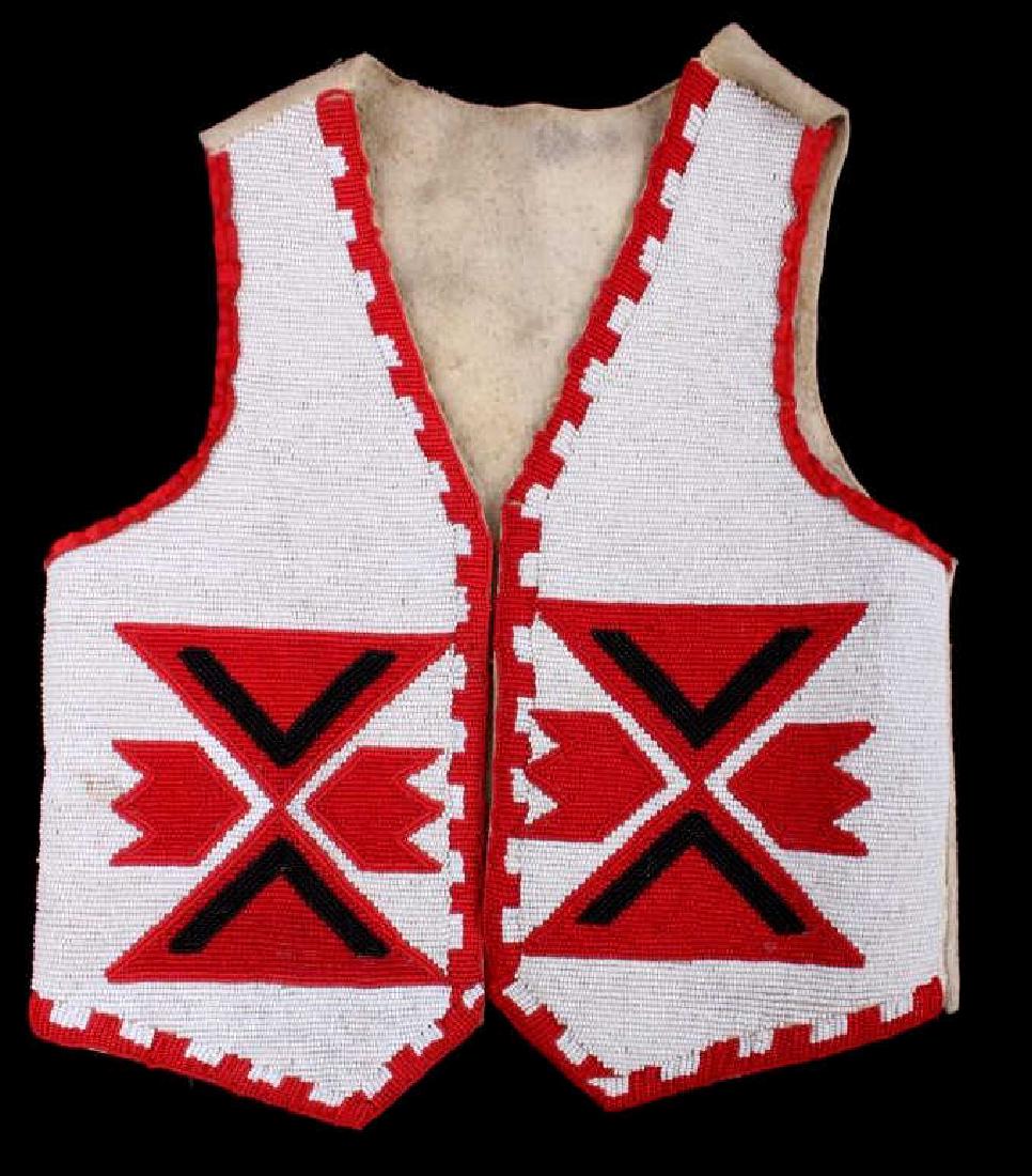 Blackfoot Fully Beaded Vest circa 1910 (1 of 9)