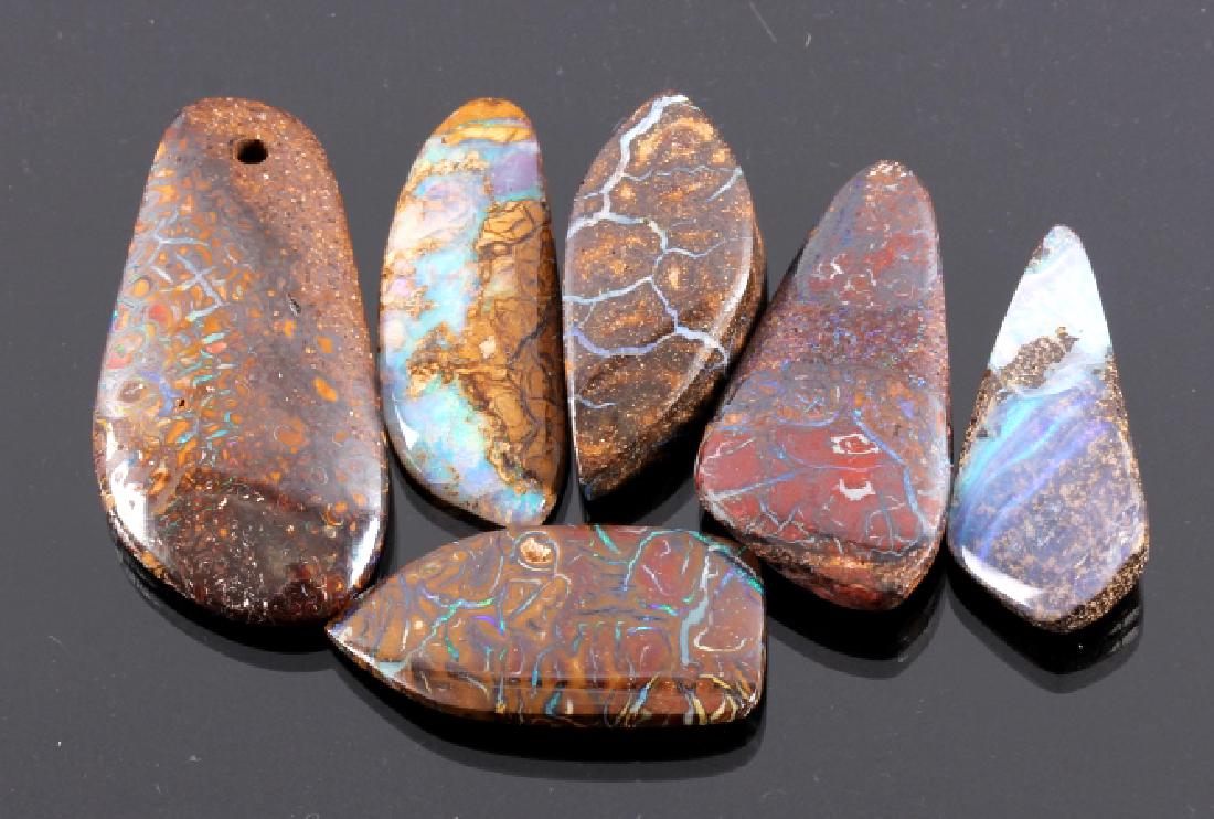 138ct. Australian Boulder Opal Cabochon Collection (1 of 7)