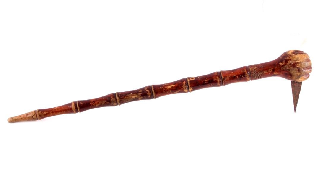 Plains Carved Fist War Club circa 1890 (1 of 11)