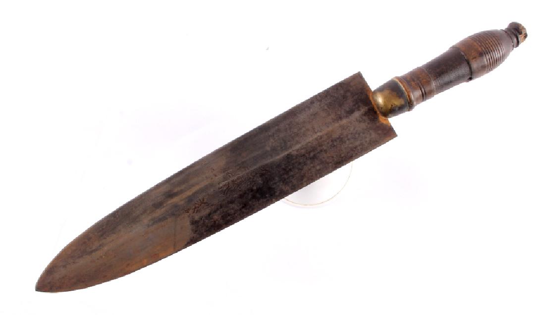 c.1850 American Buffalo Hunt Engraved Dagger (1 of 13)