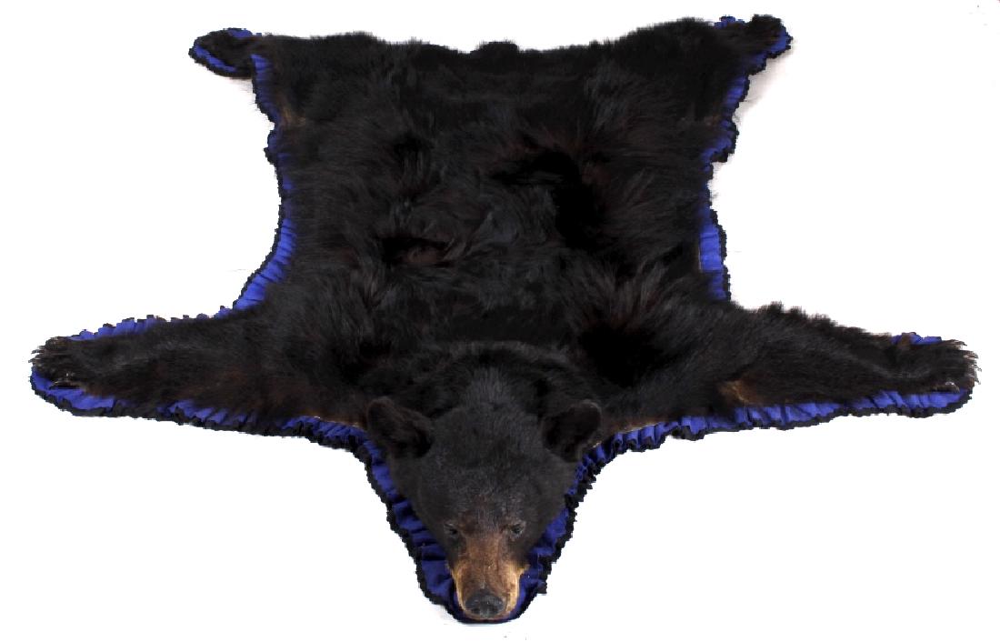 Large Montana Black Bear Rug Mount (1 of 10)